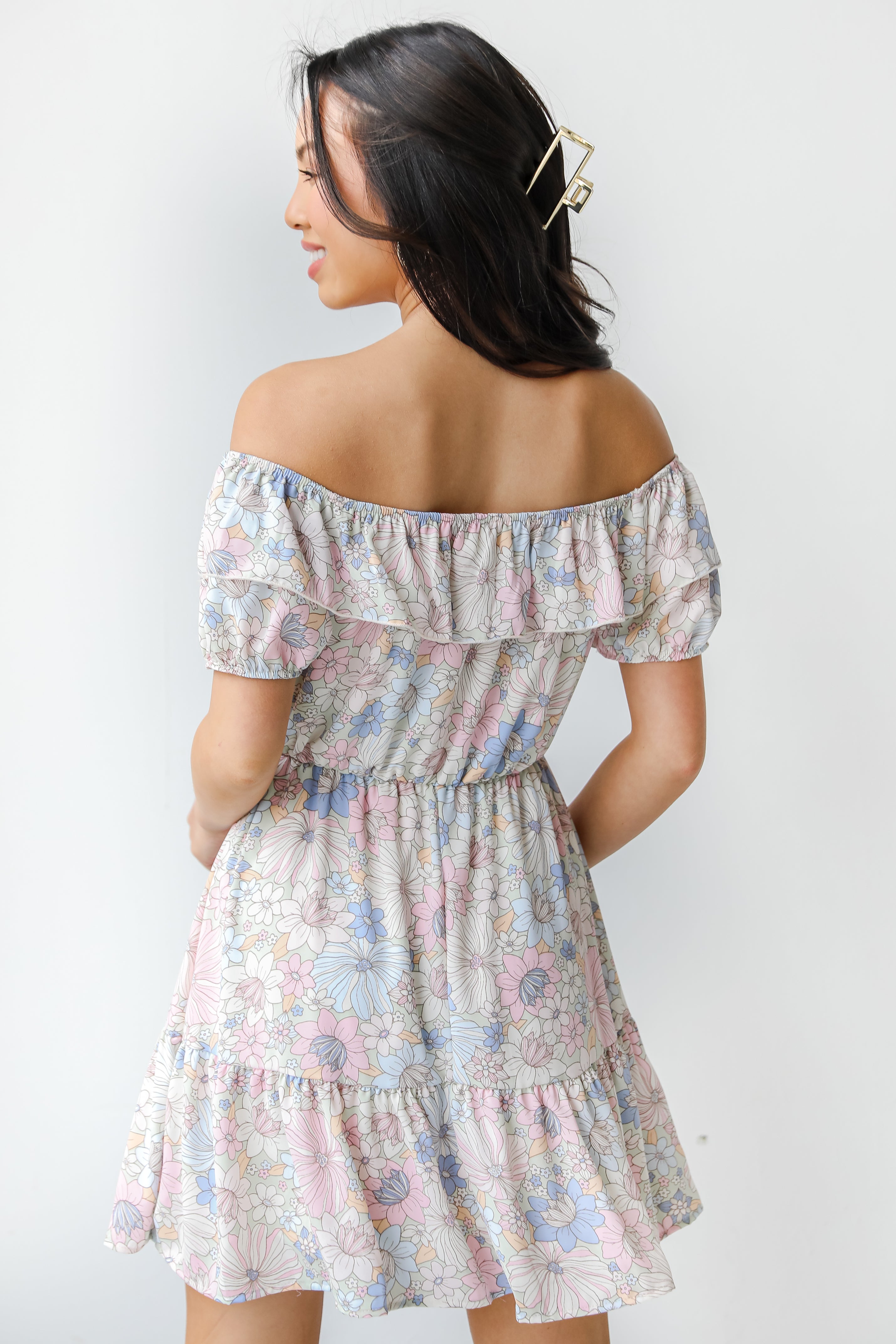 Floral Dress back view