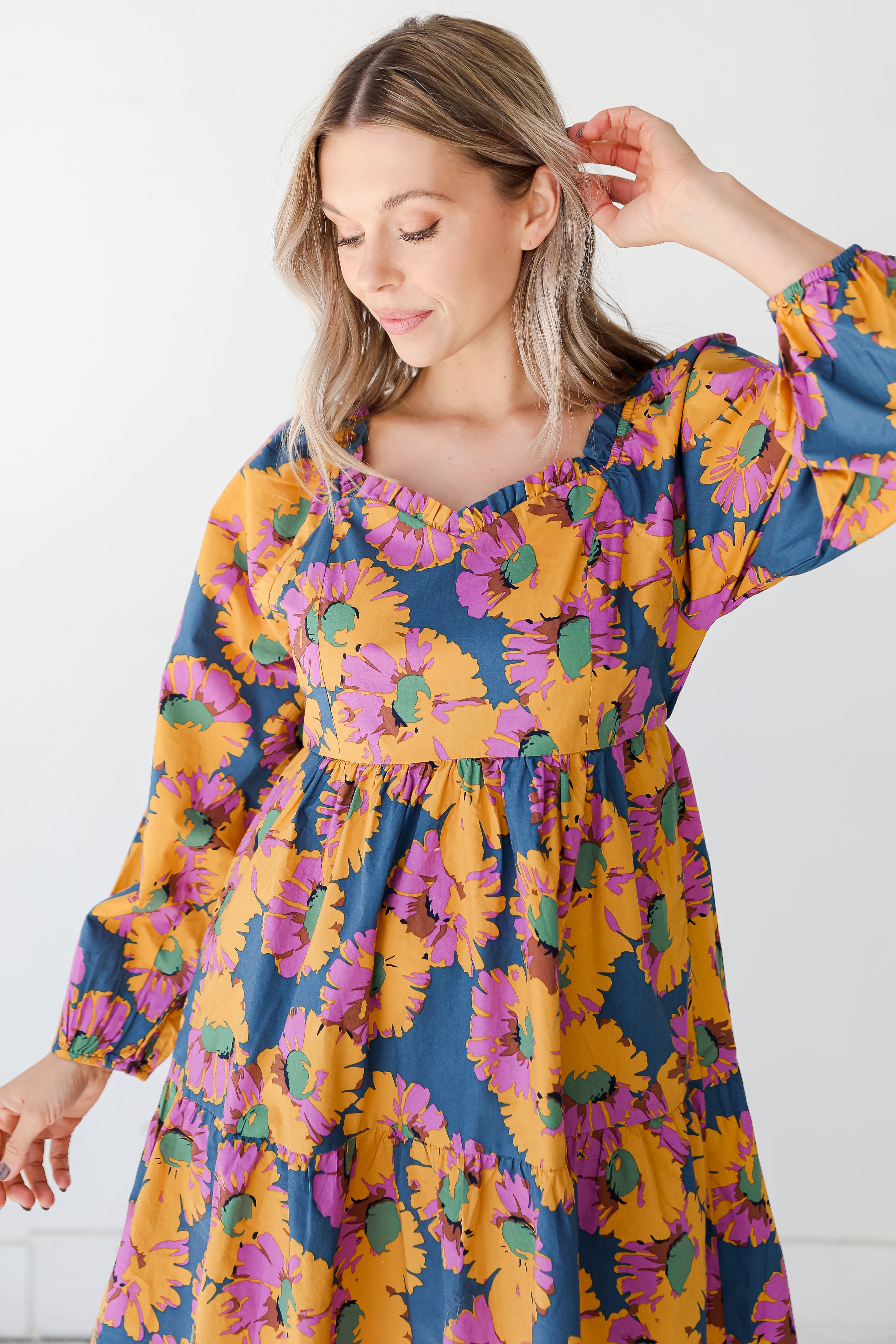 Floral Mini Dress front view