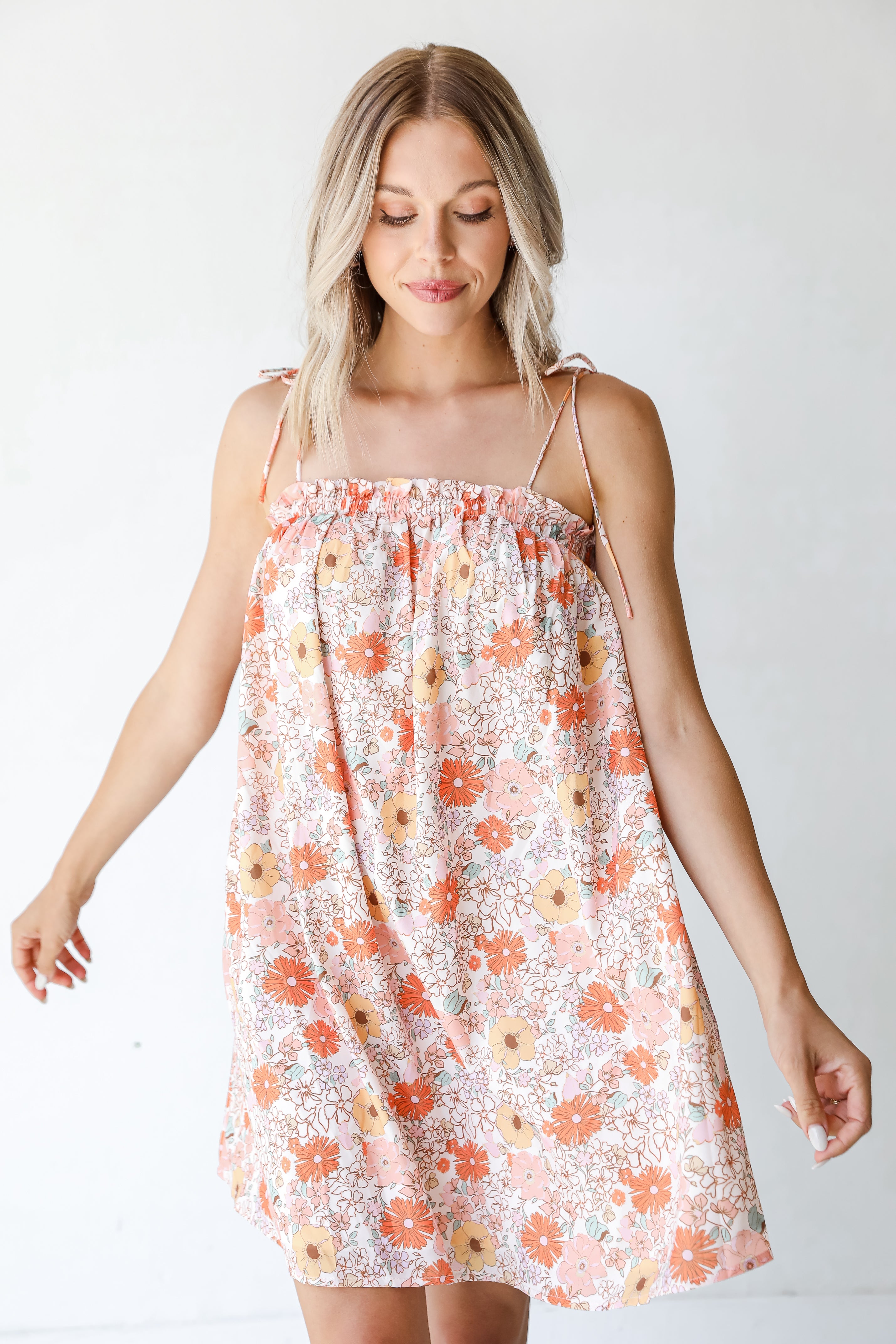 Floral Mini Dress front view