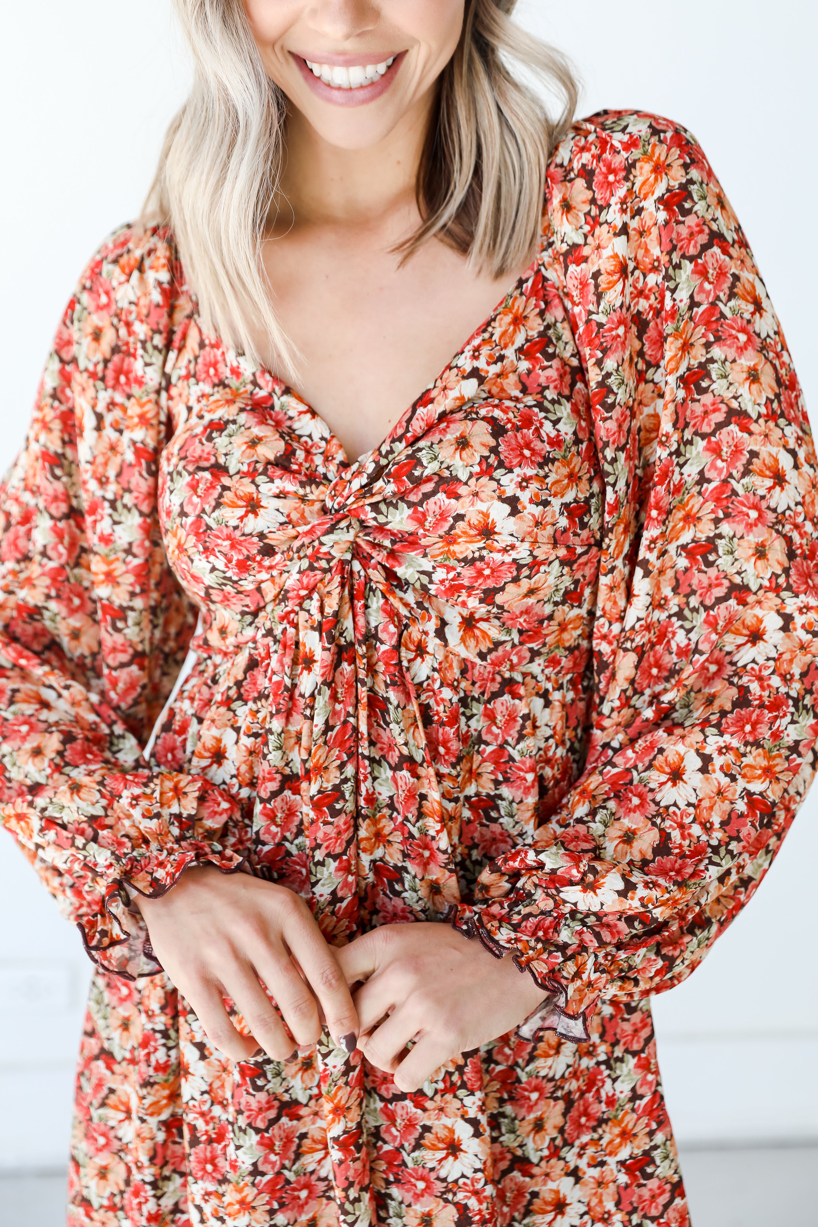 Floral Mini Dress close up