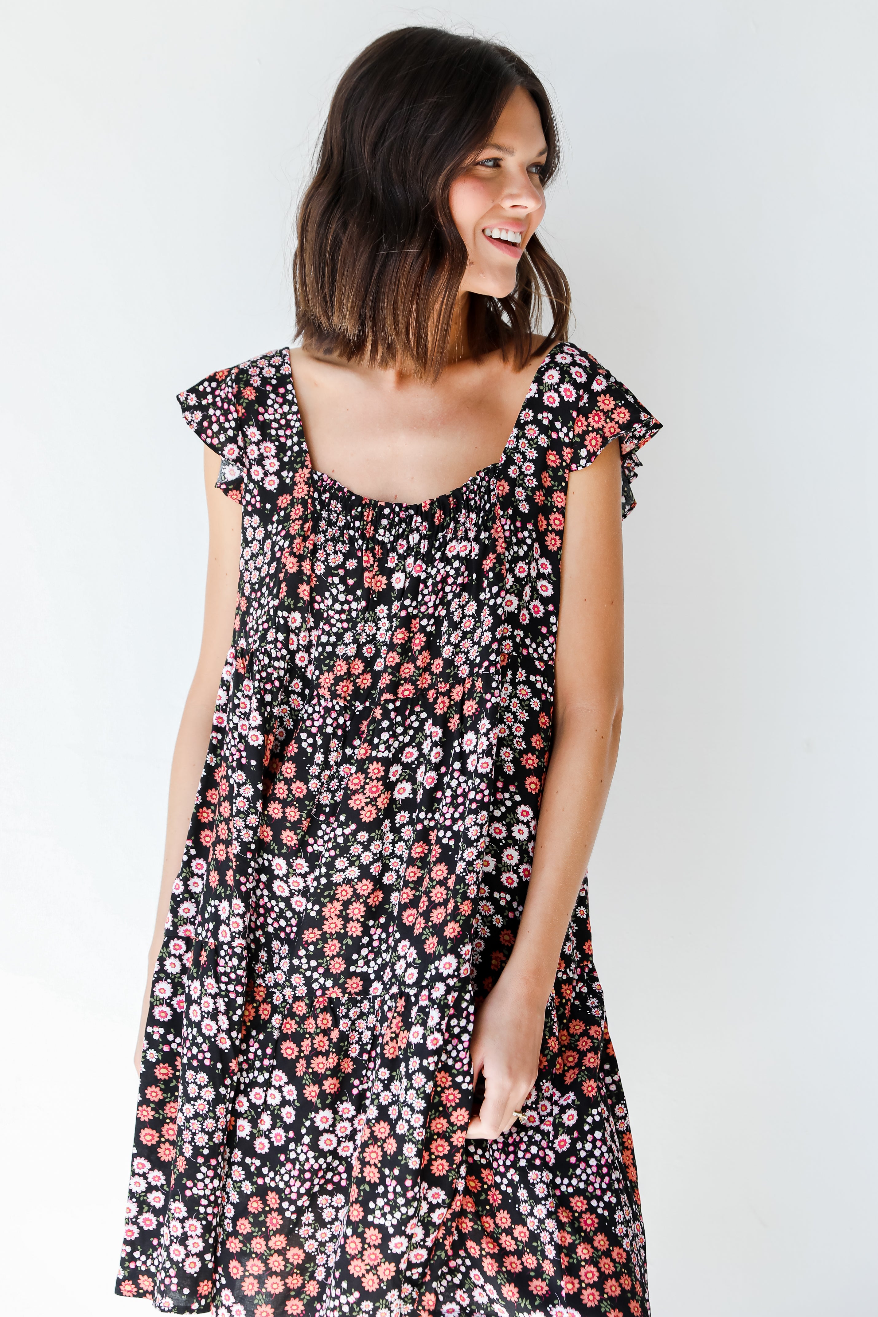 Floral Mini Dress front view