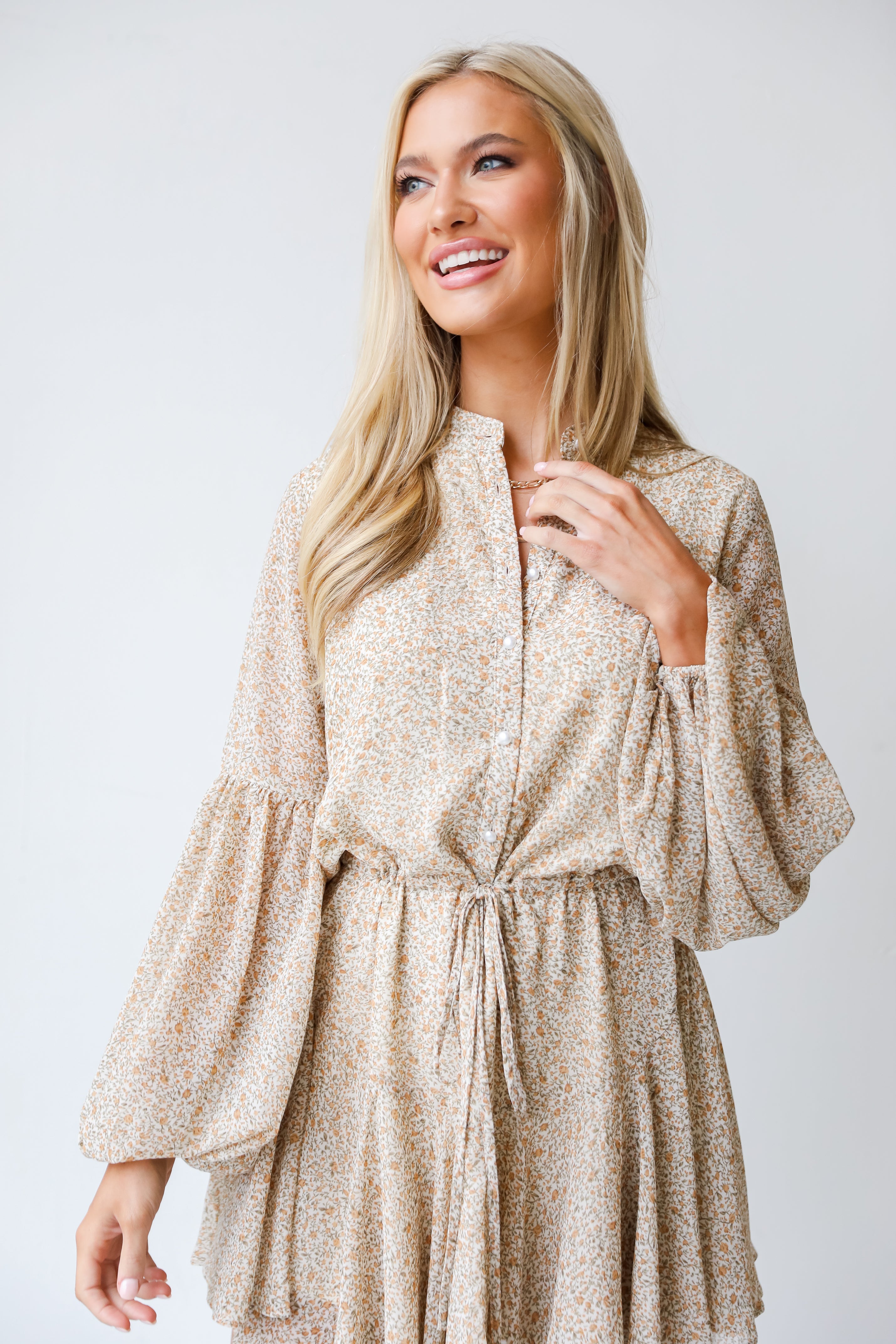 Floral Mini Dress close up