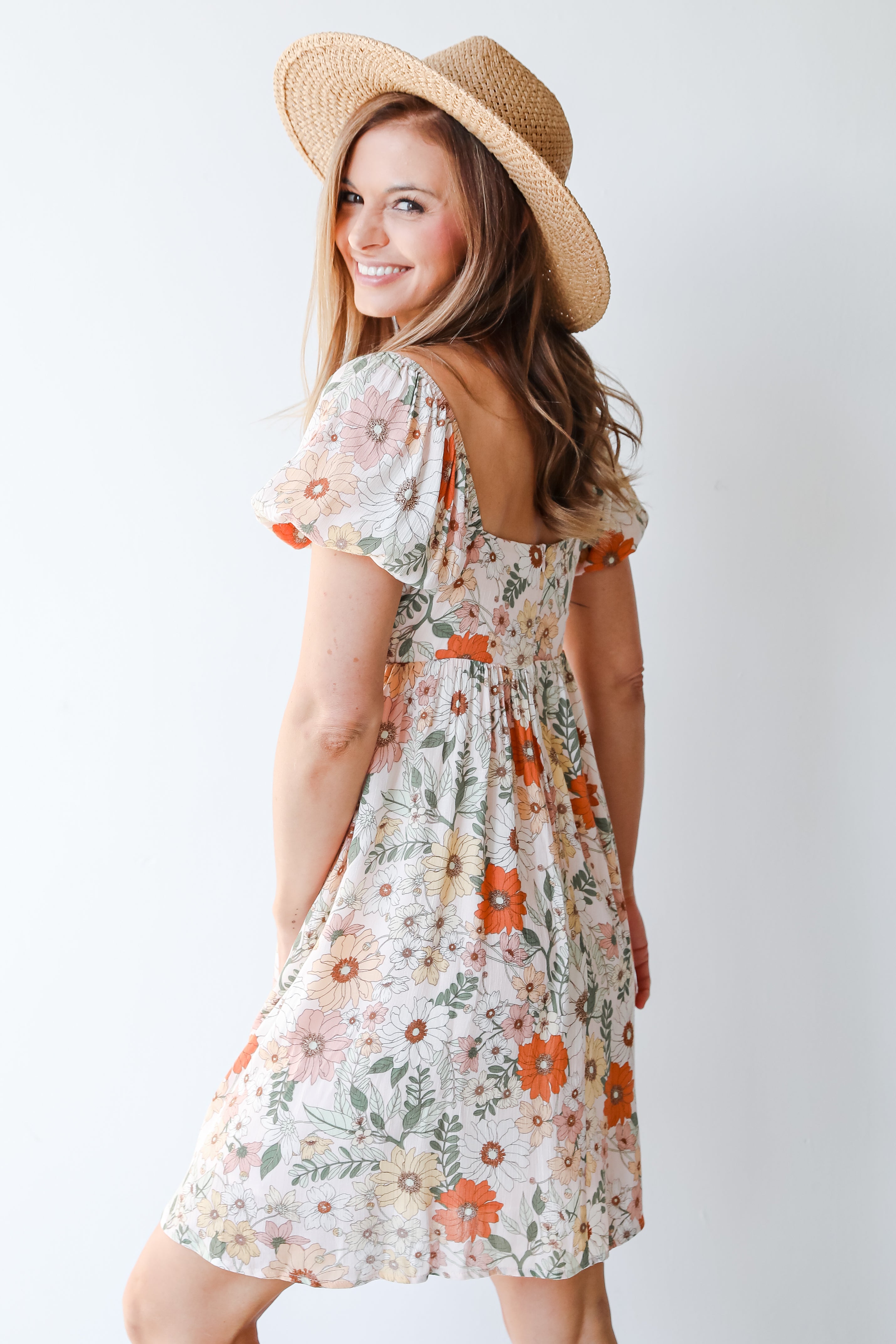 Floral Mini Dress side view