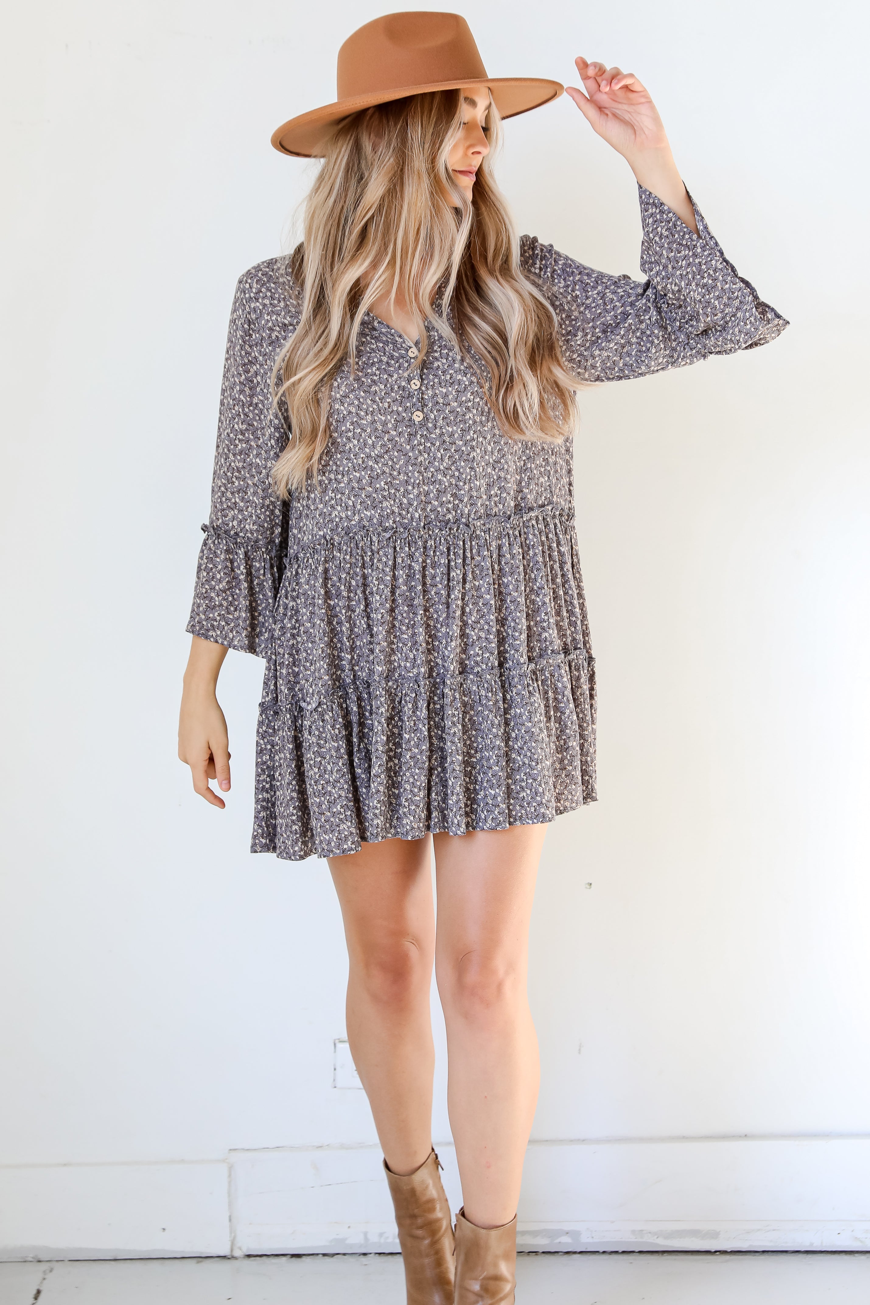 Floral Mini Dress front view