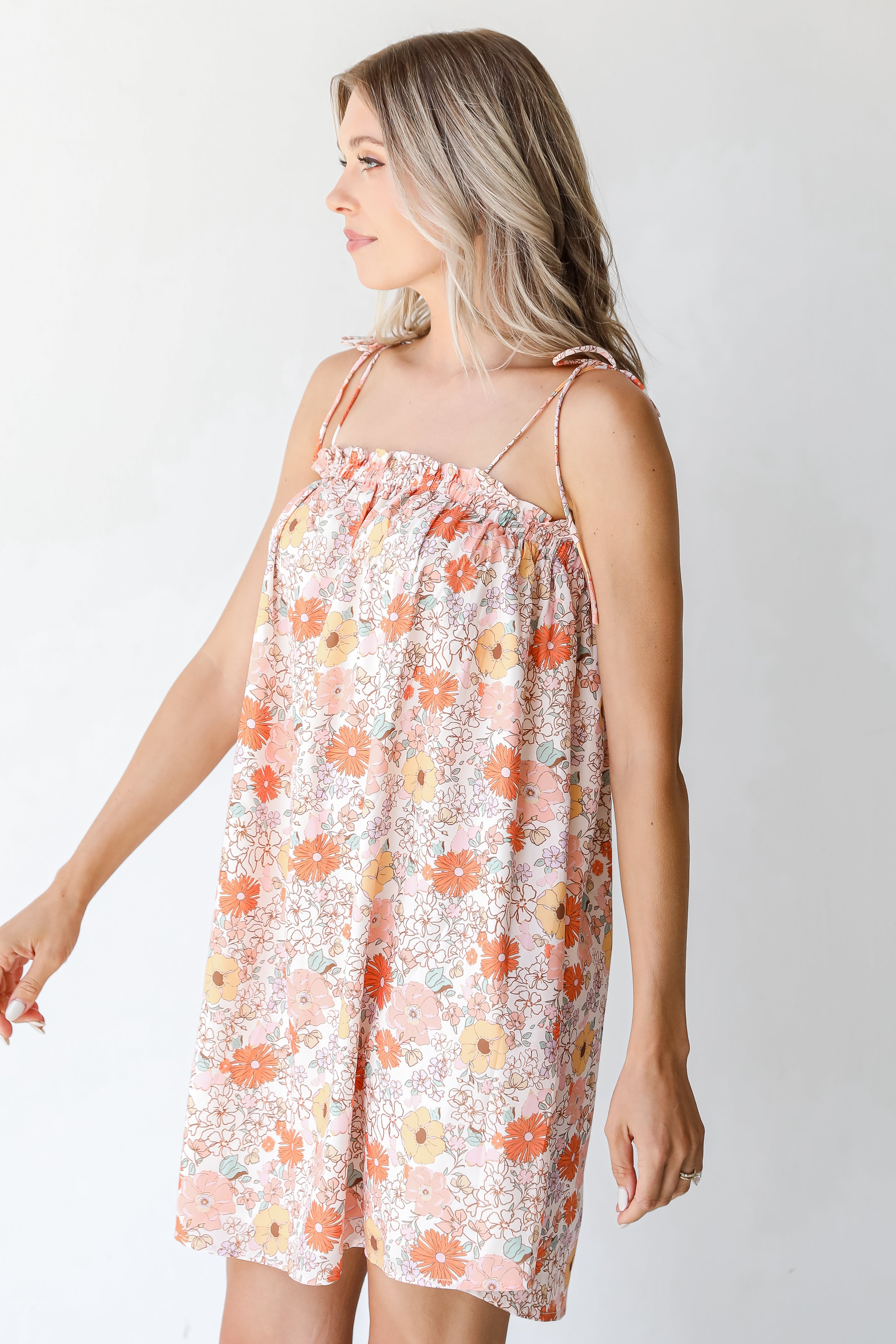 Floral Mini Dress side view