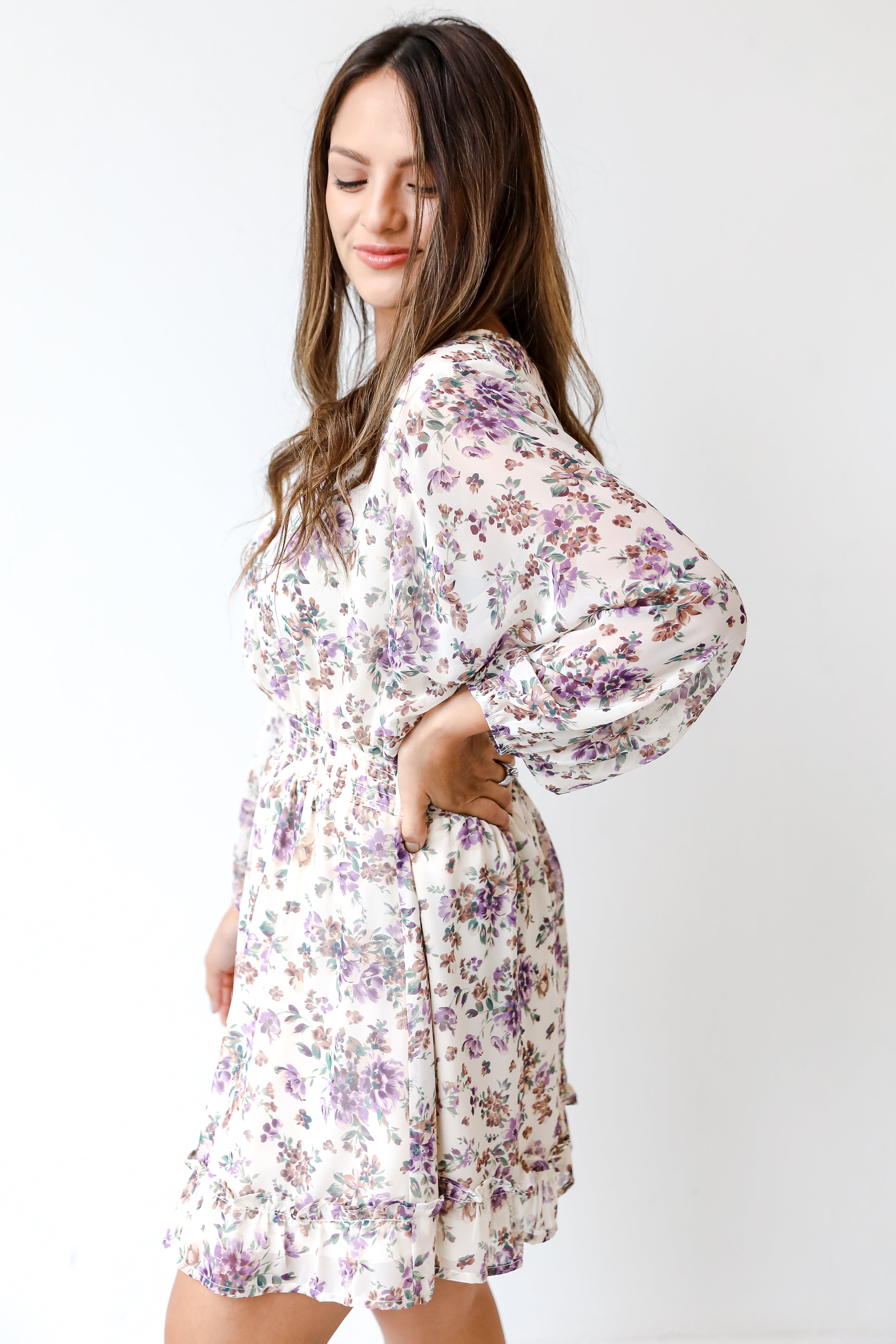 Floral Mini Dress side view