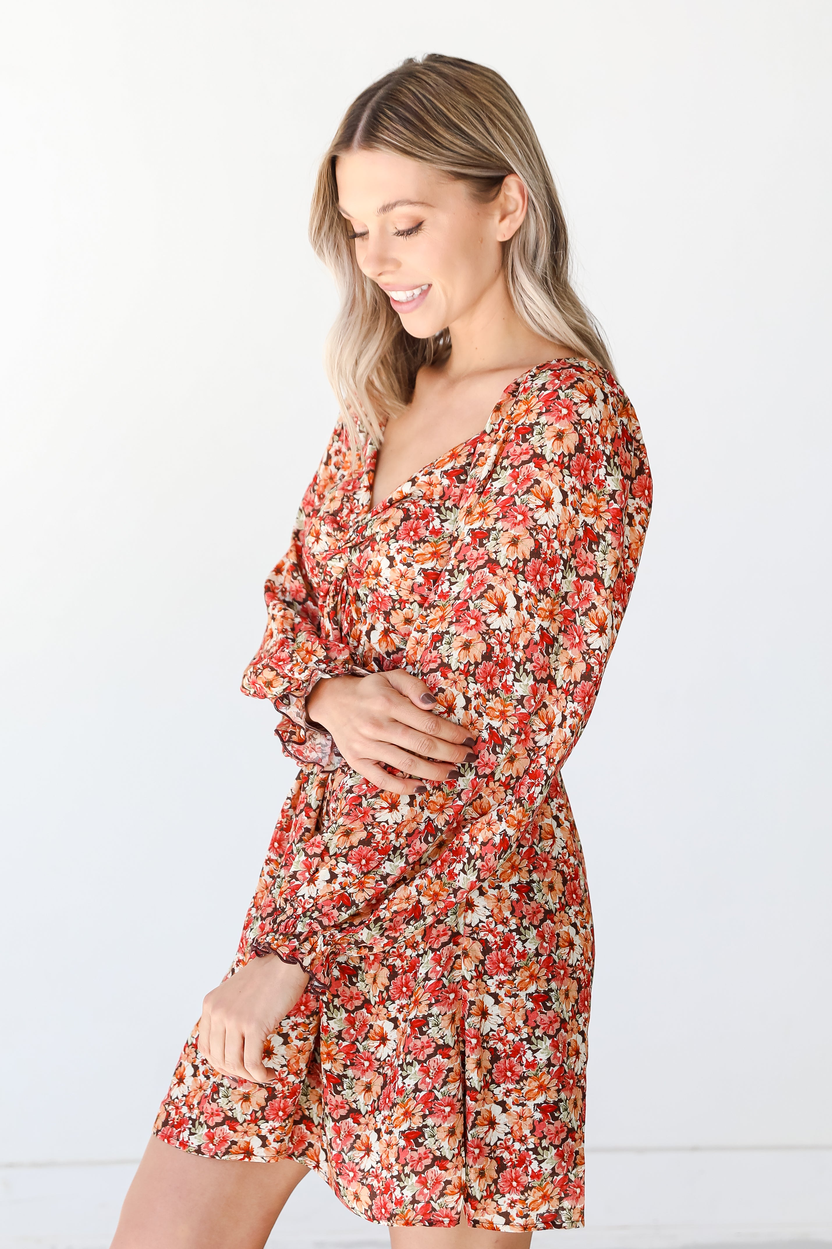 Floral Mini Dress side view