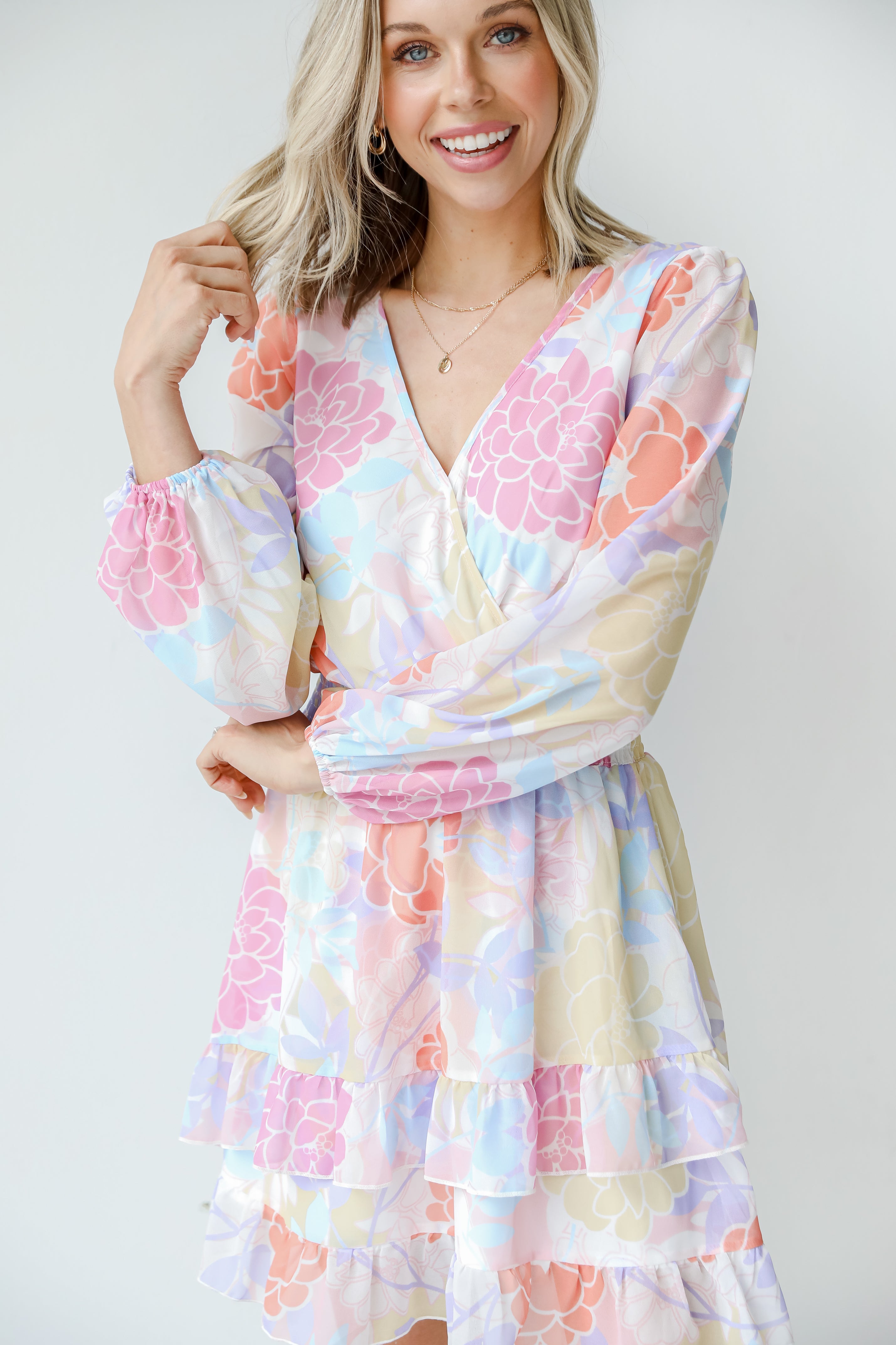 Floral Mini Dress front view