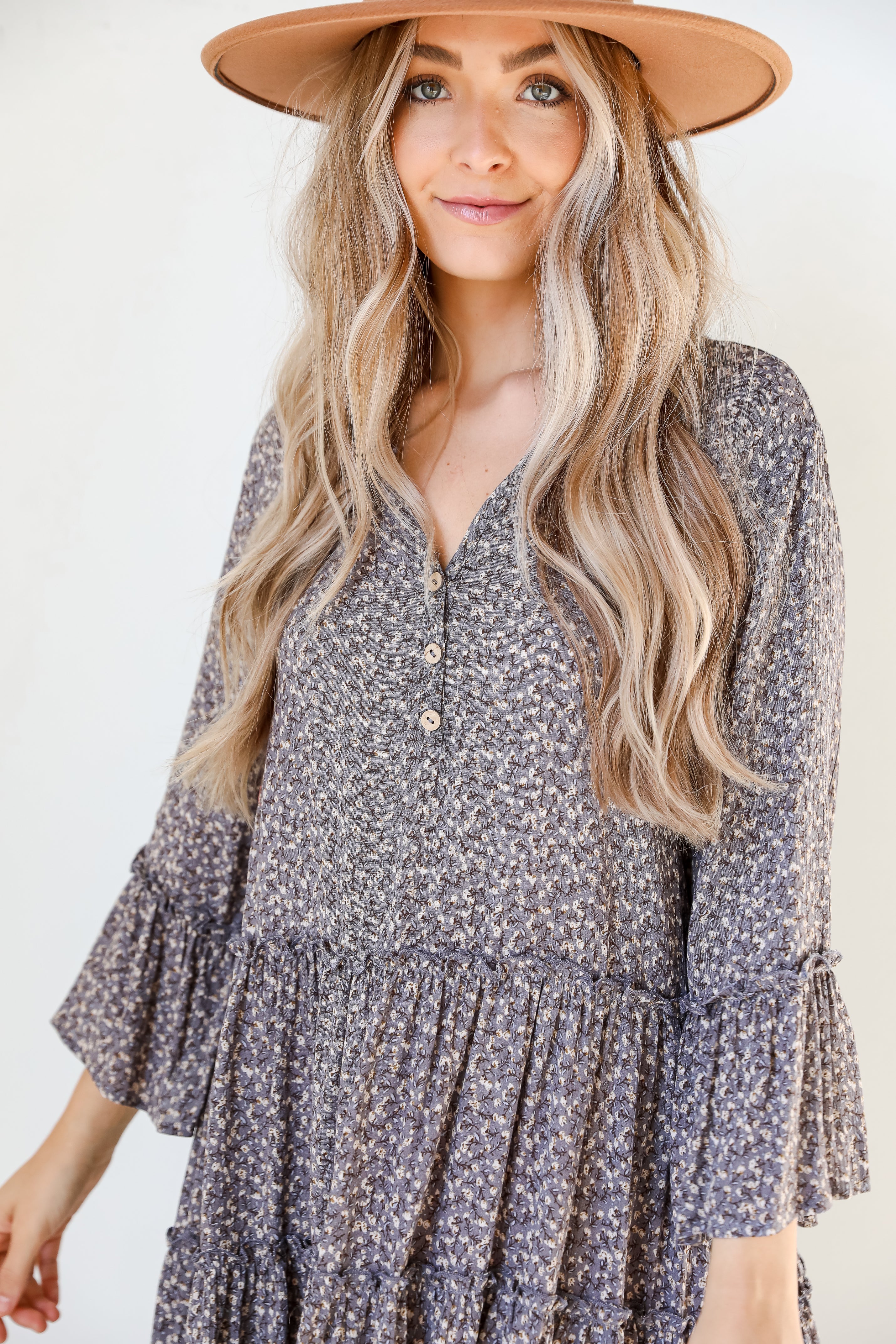 Floral Mini Dress close up