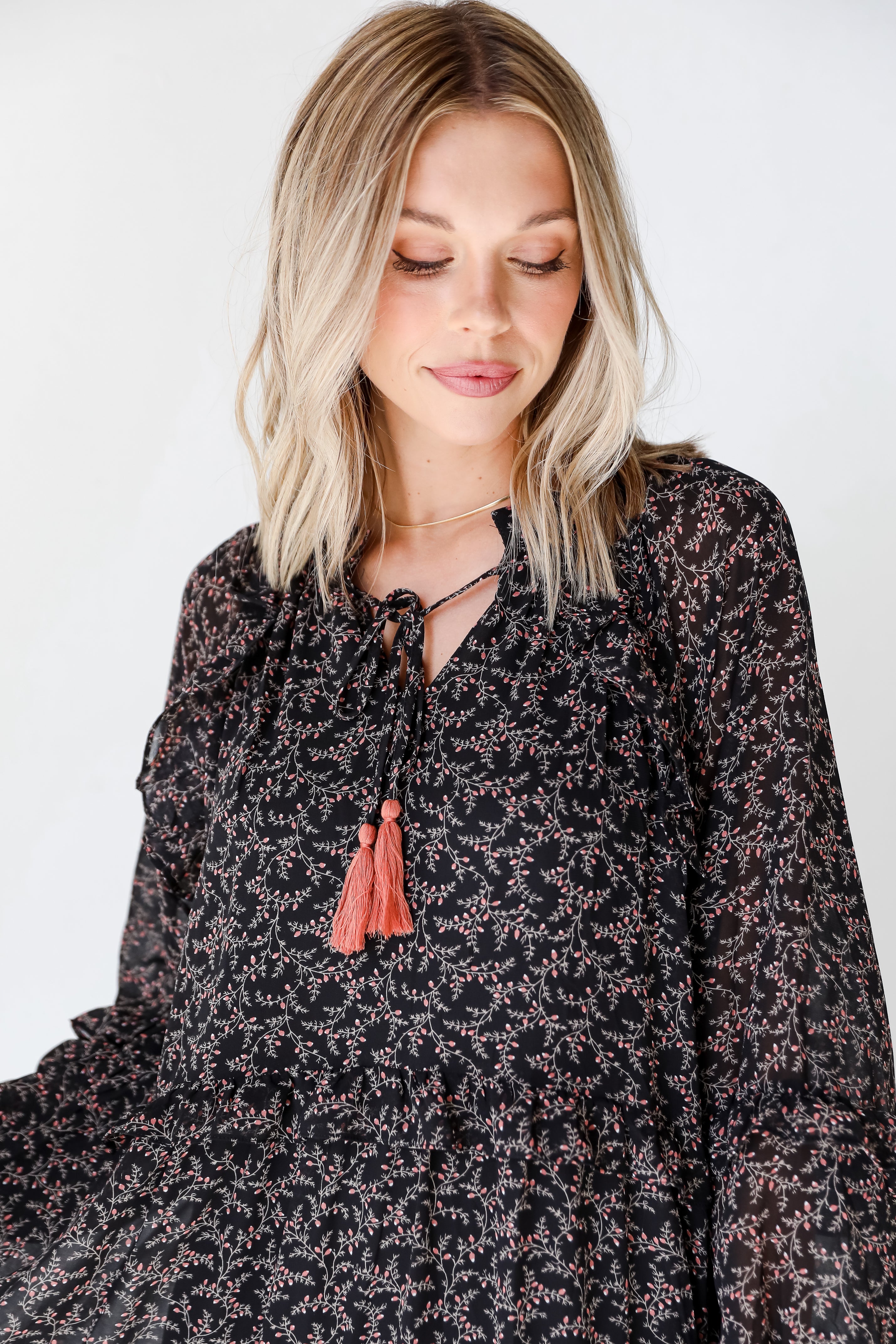 Floral Maxi Dress close up