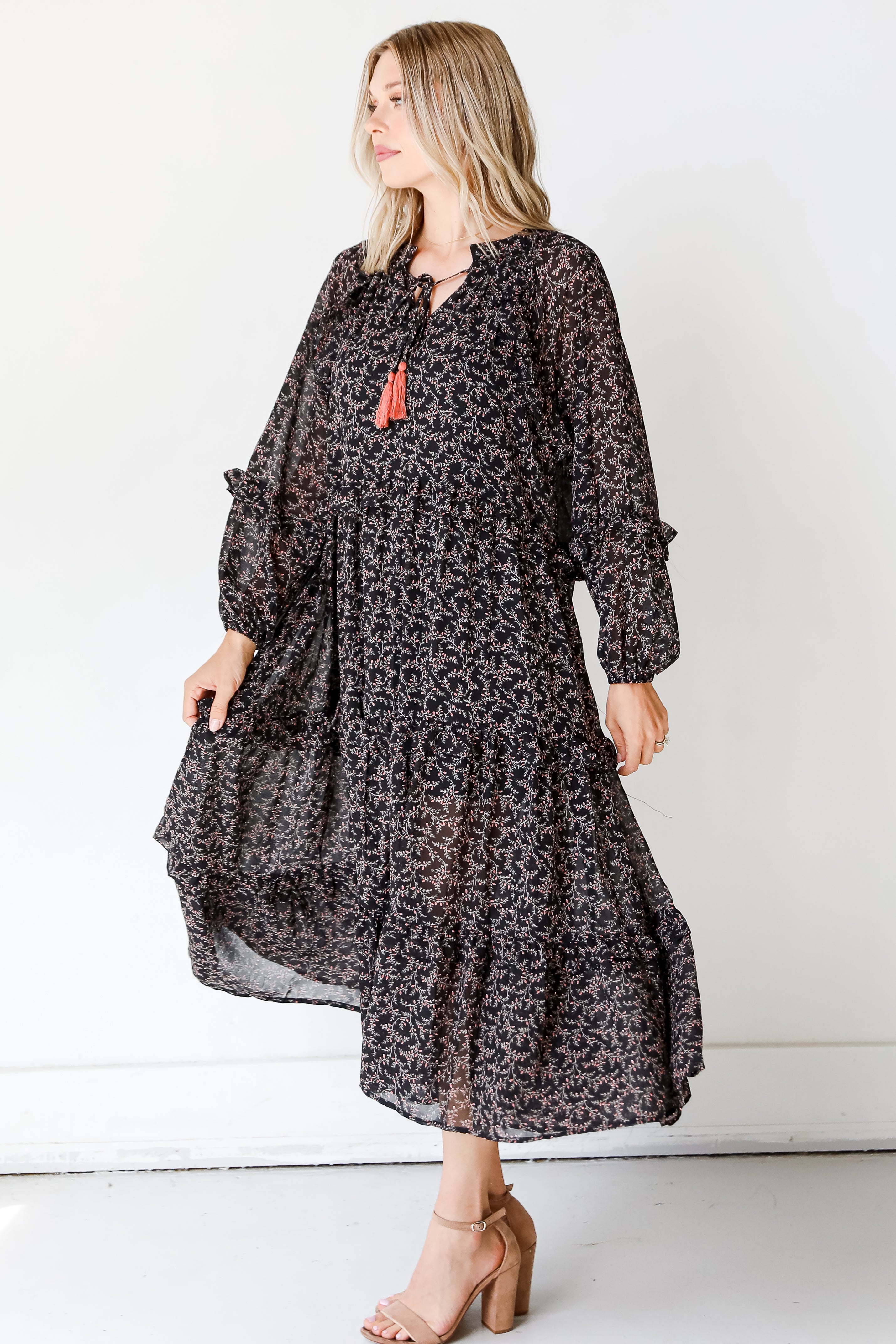 Floral Maxi Dress side view