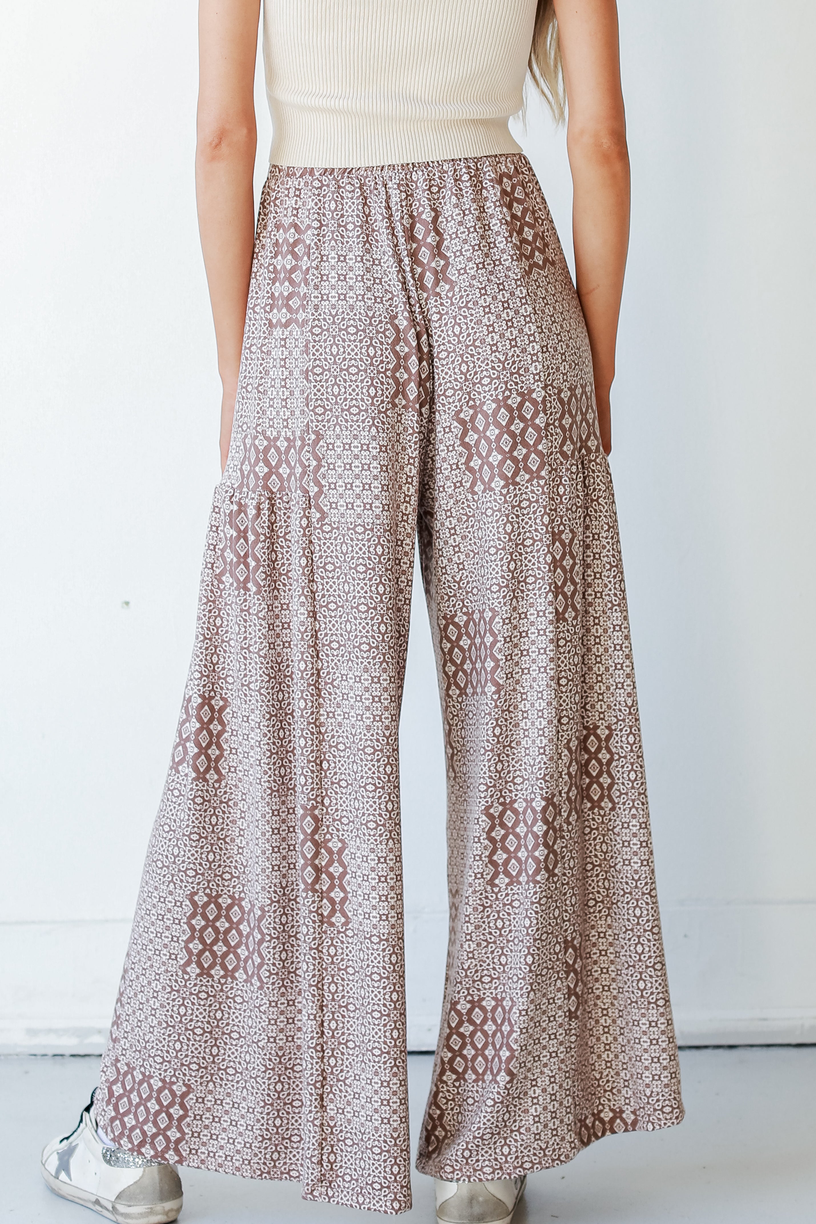 Wide Leg Pants back view