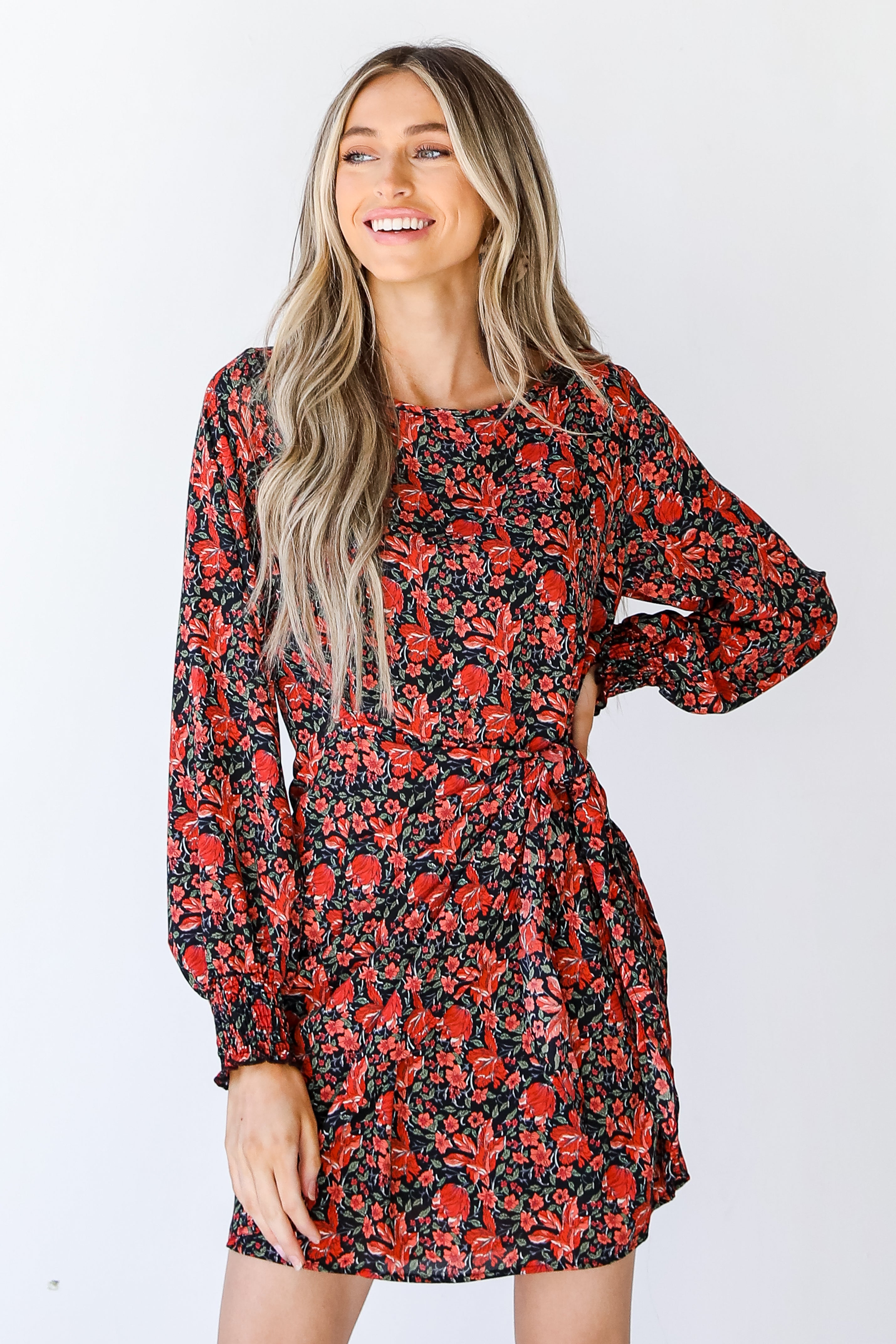 Floral Wrap Dress