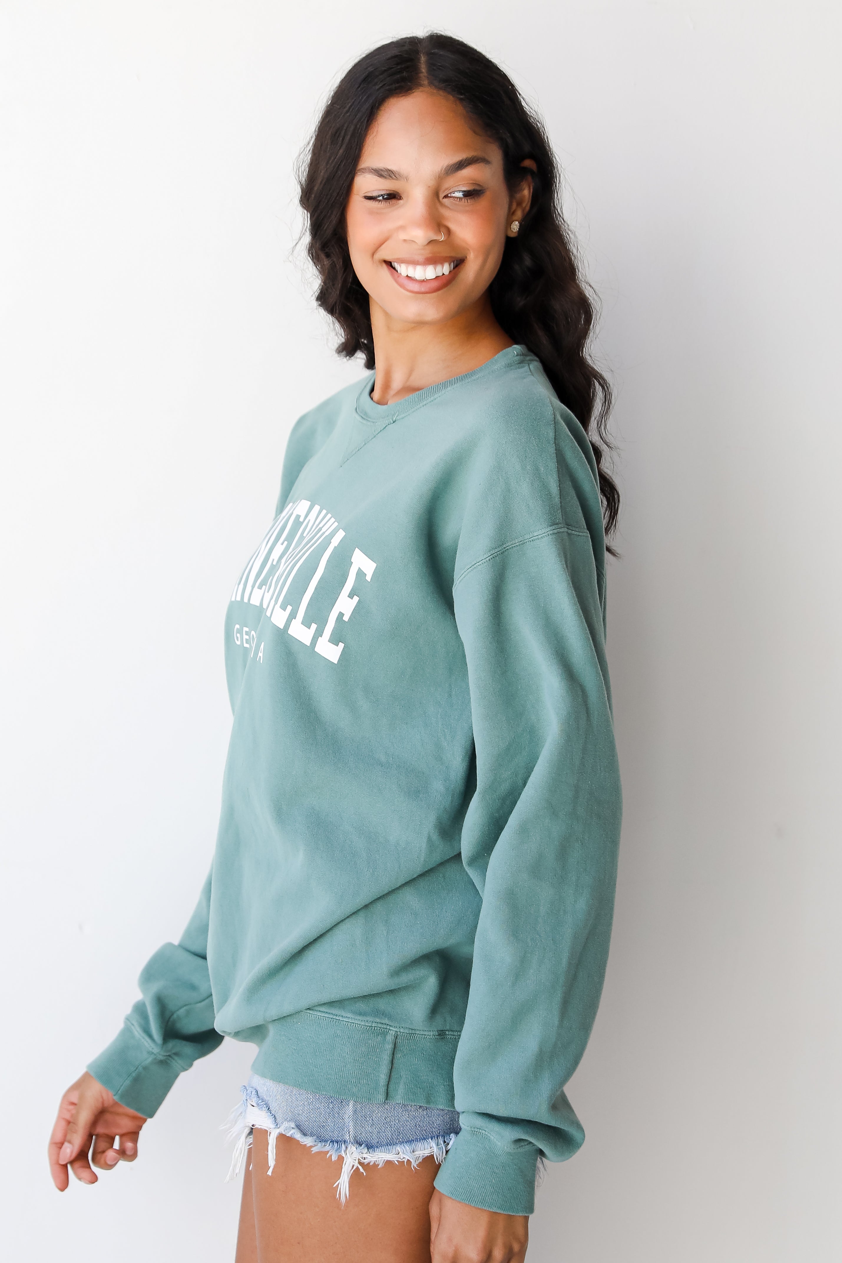 Seafoam Gainesville Georgia Pullover side view