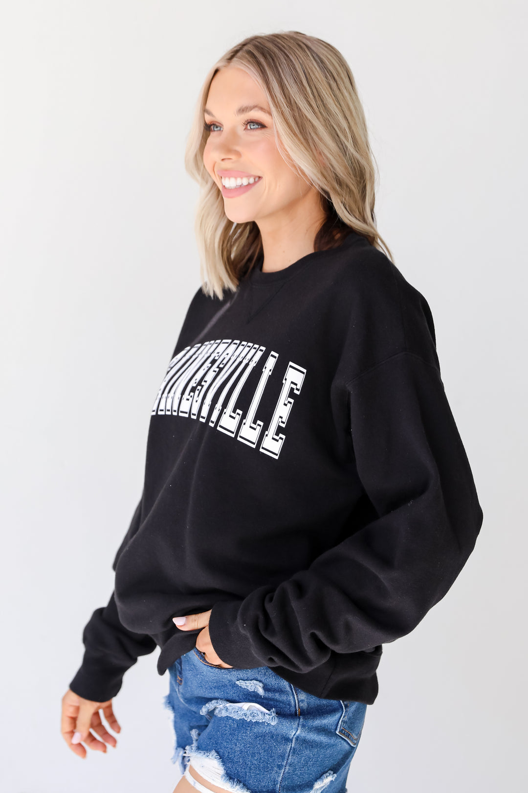 Black Gainesville Pullover side view