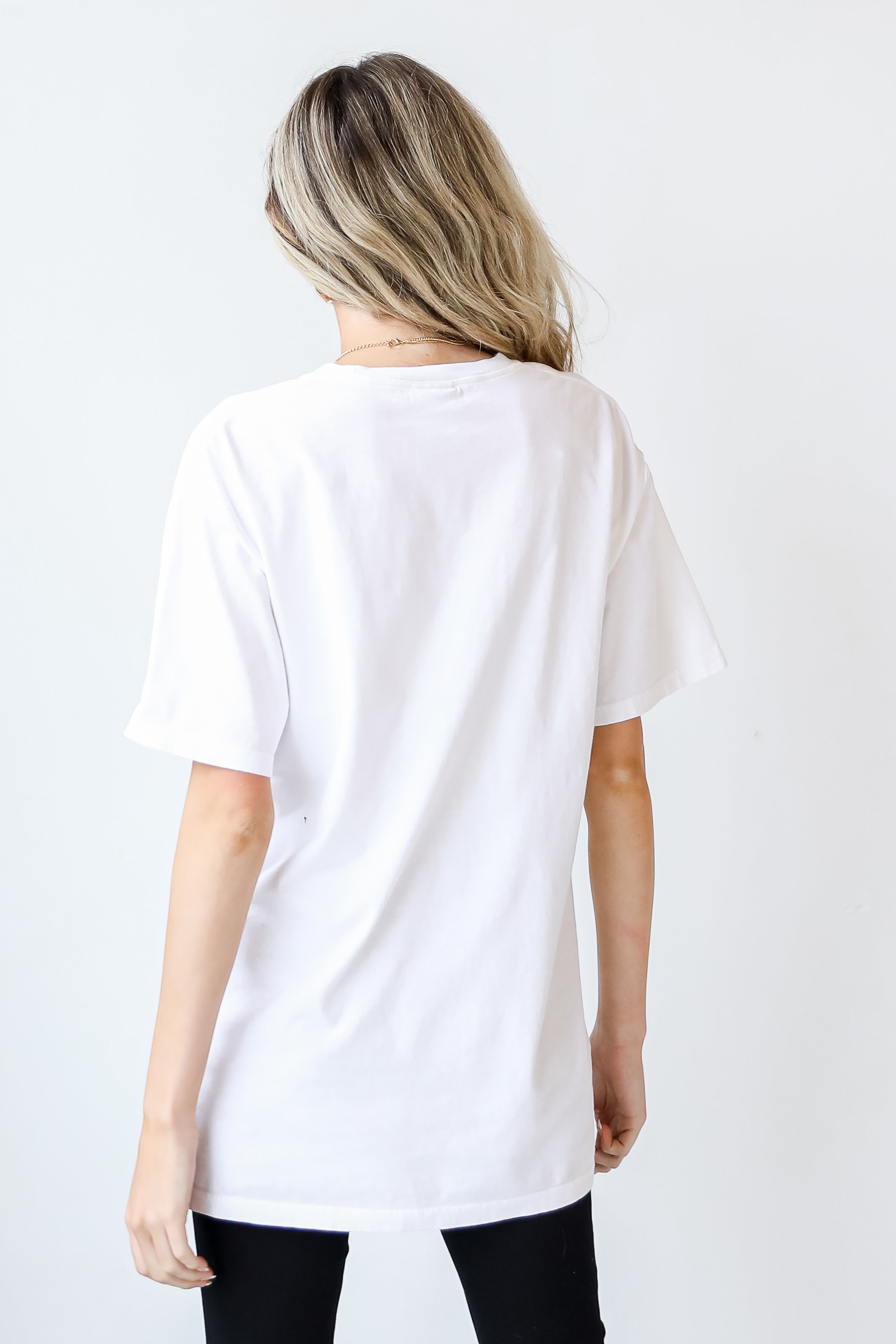 Georgia Tee in white back view