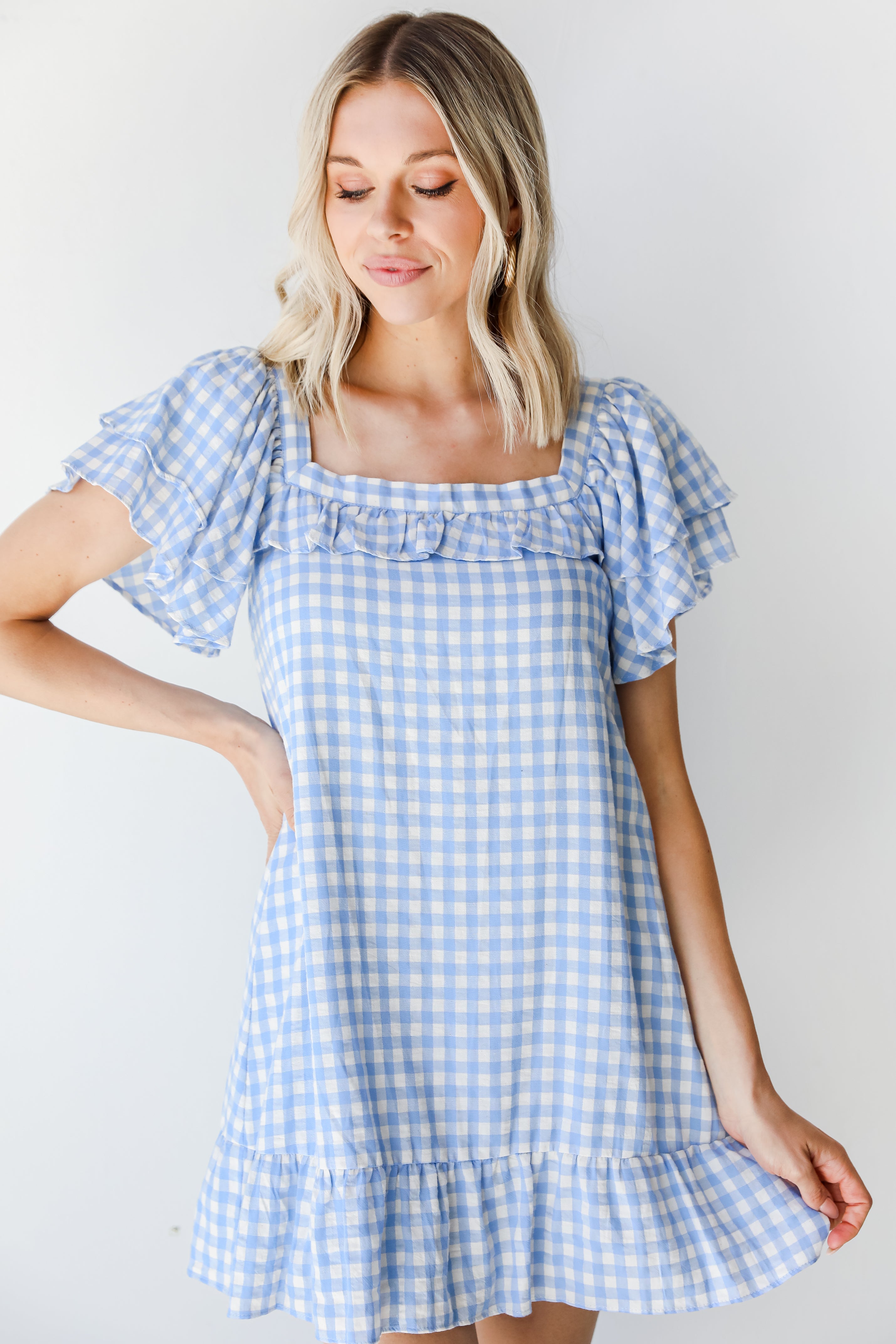 Gingham Mini Dress