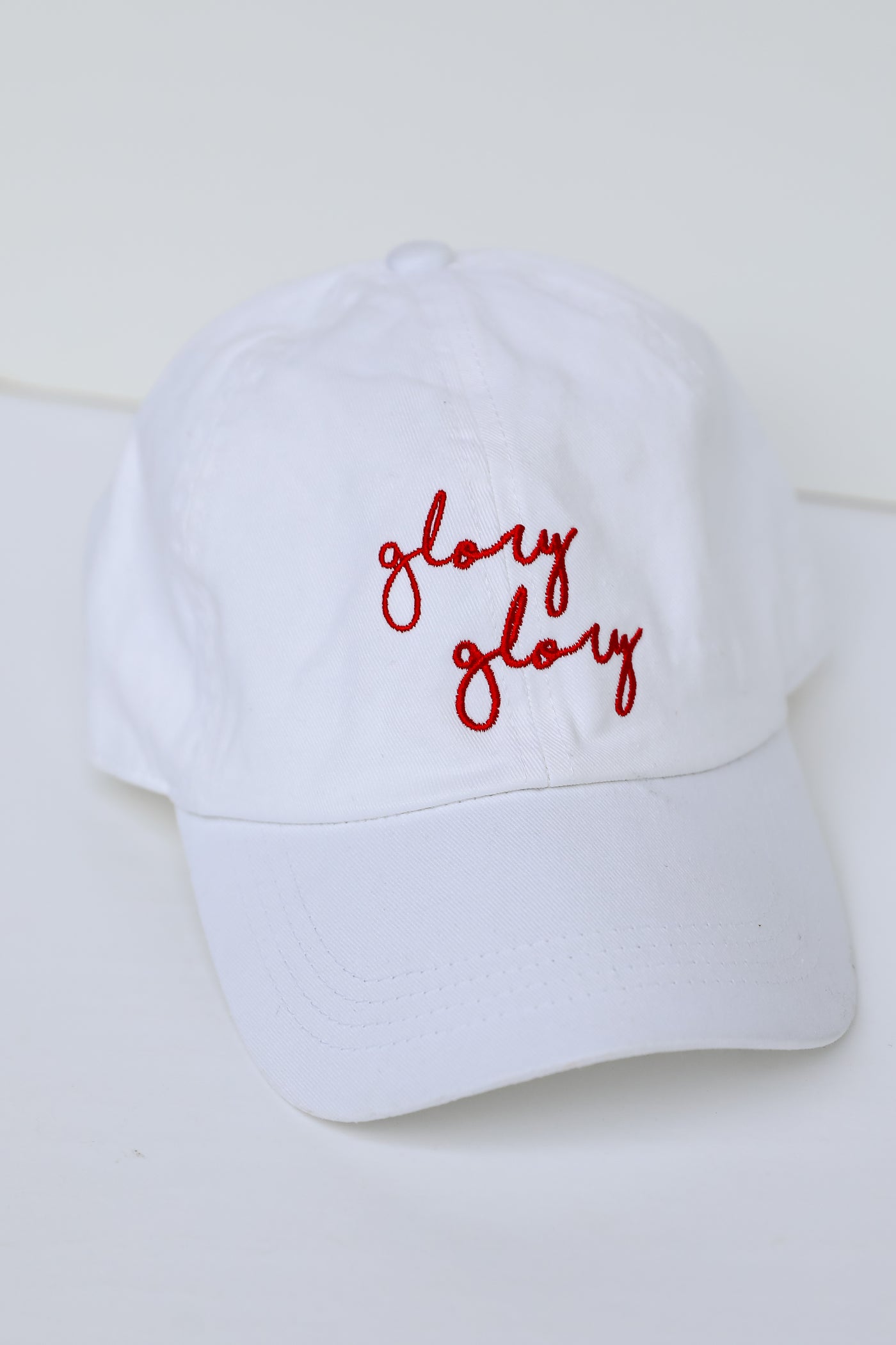 Glory Glory Embroidered Hat flat lay UGA Hats Online