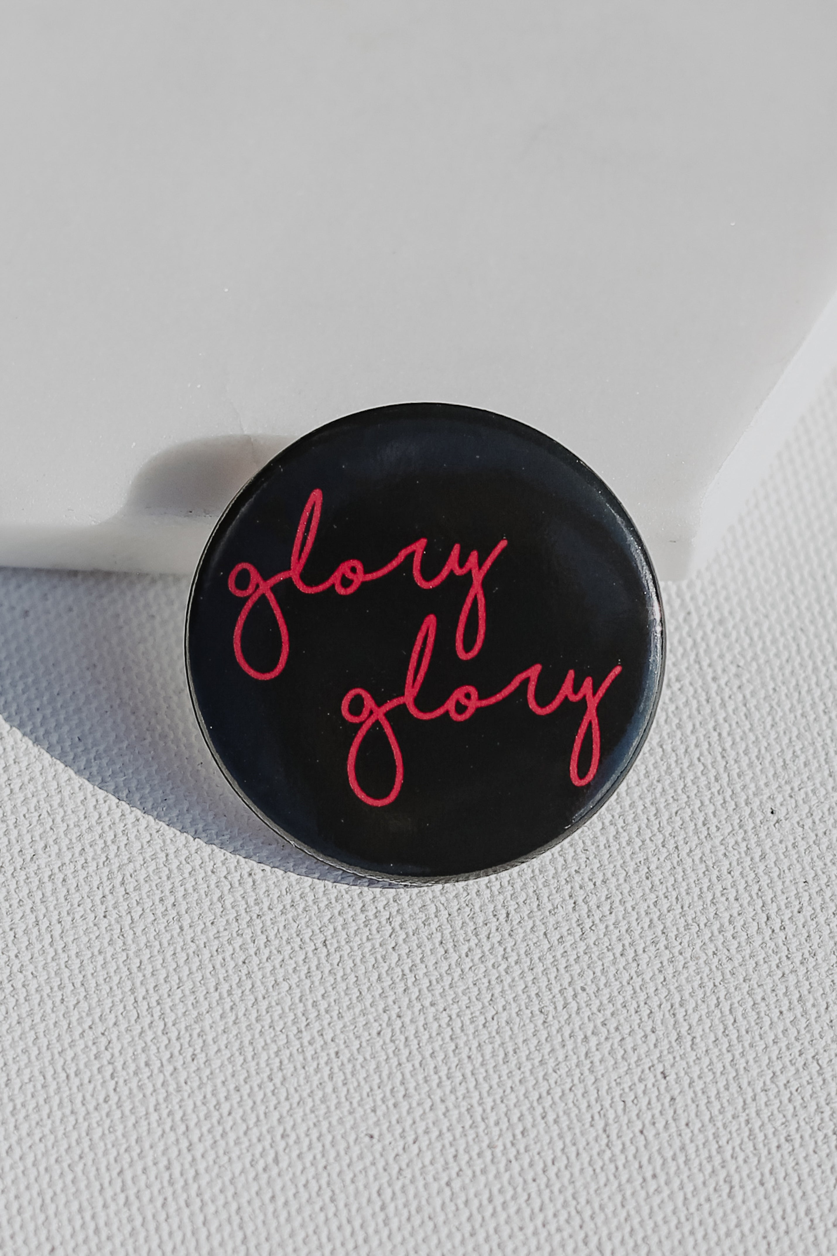 Black Glory Glory Button