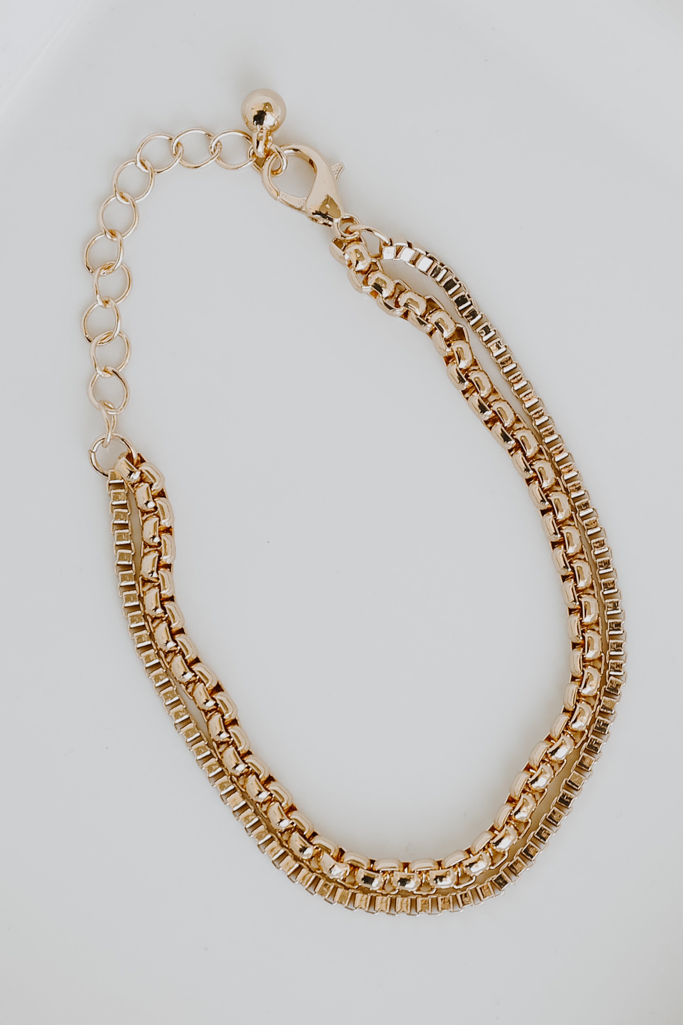 Gold Layered Chain Bracelet from dress up