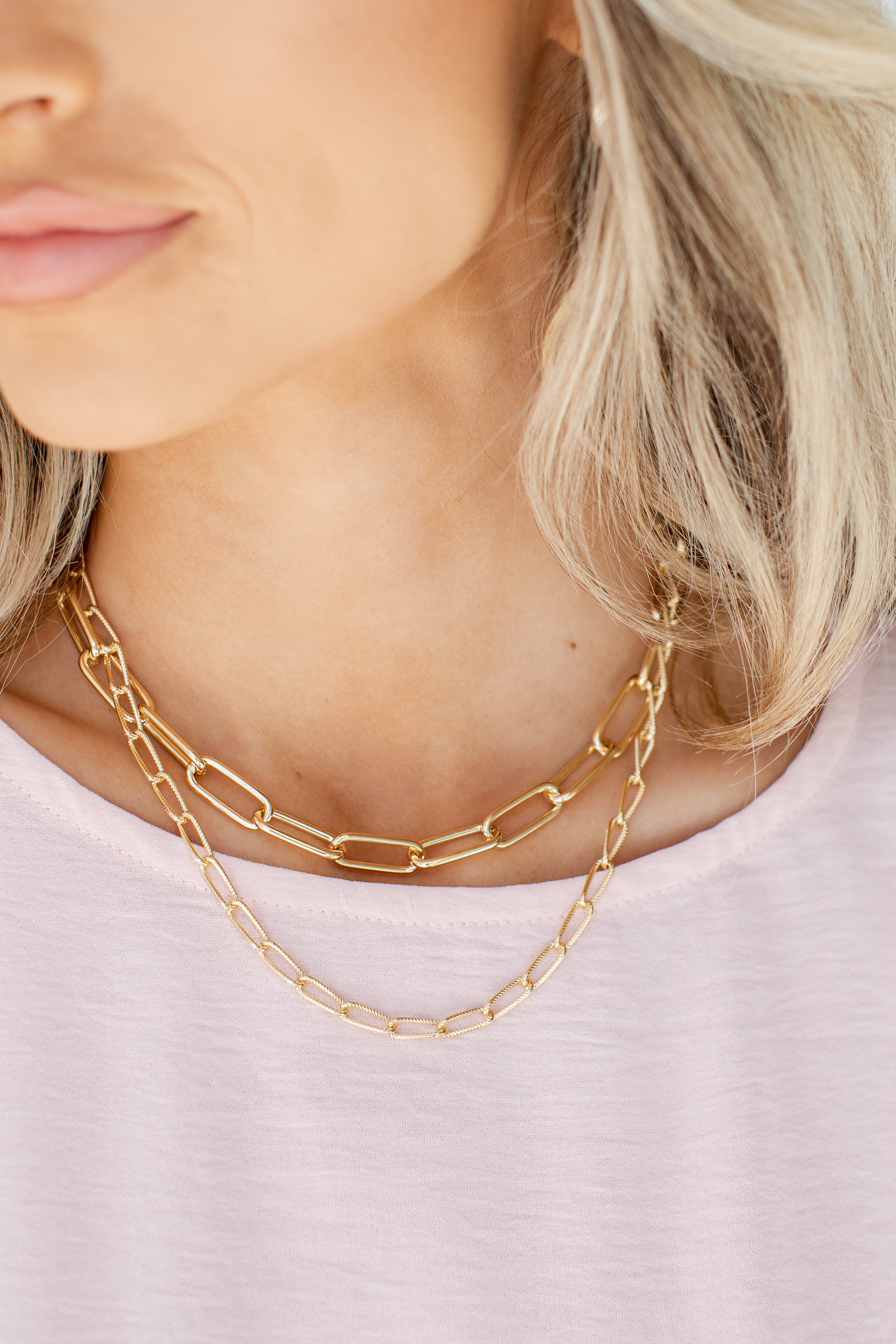 Gold Layered Chain Necklace