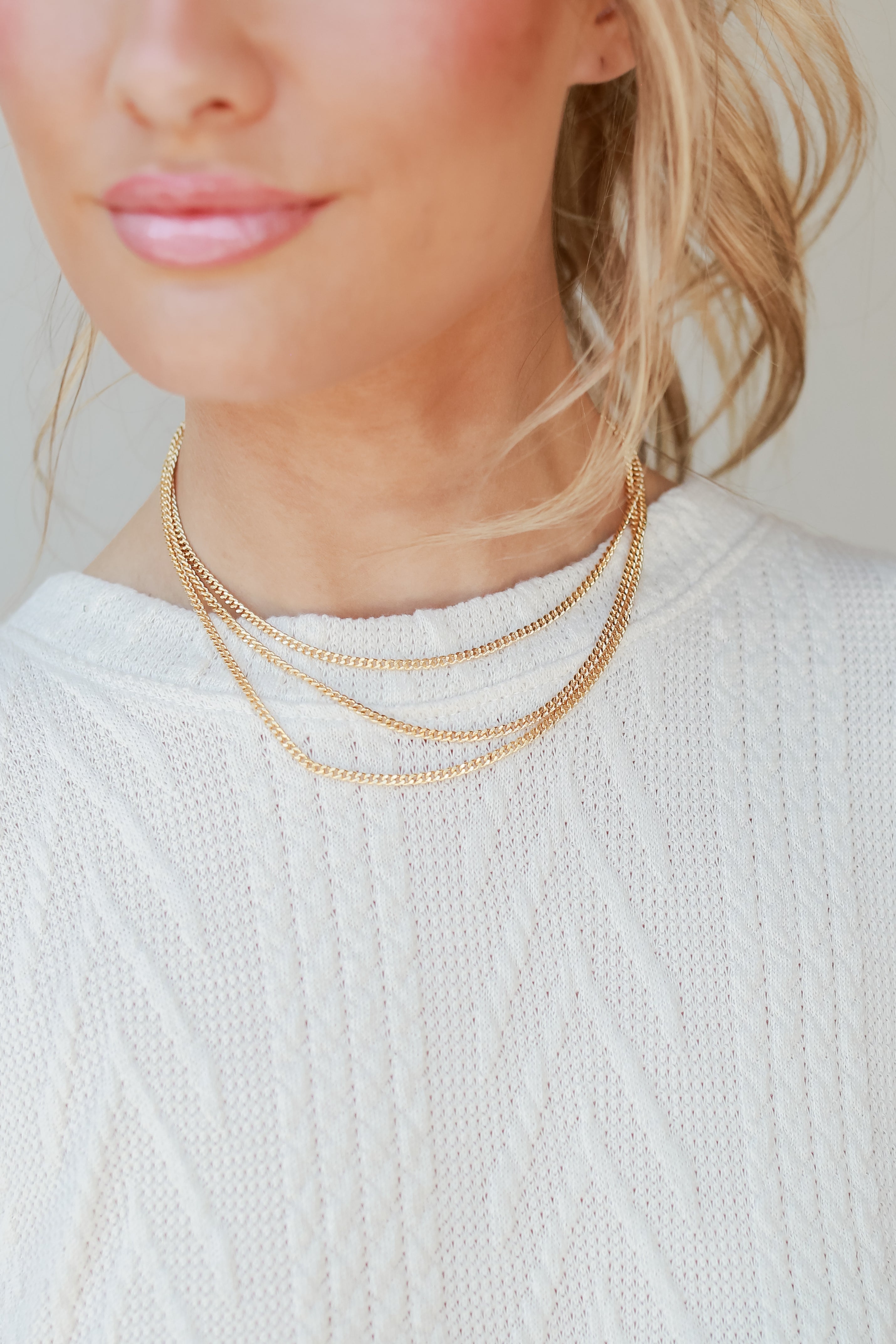 Gold Layered Chain Necklace