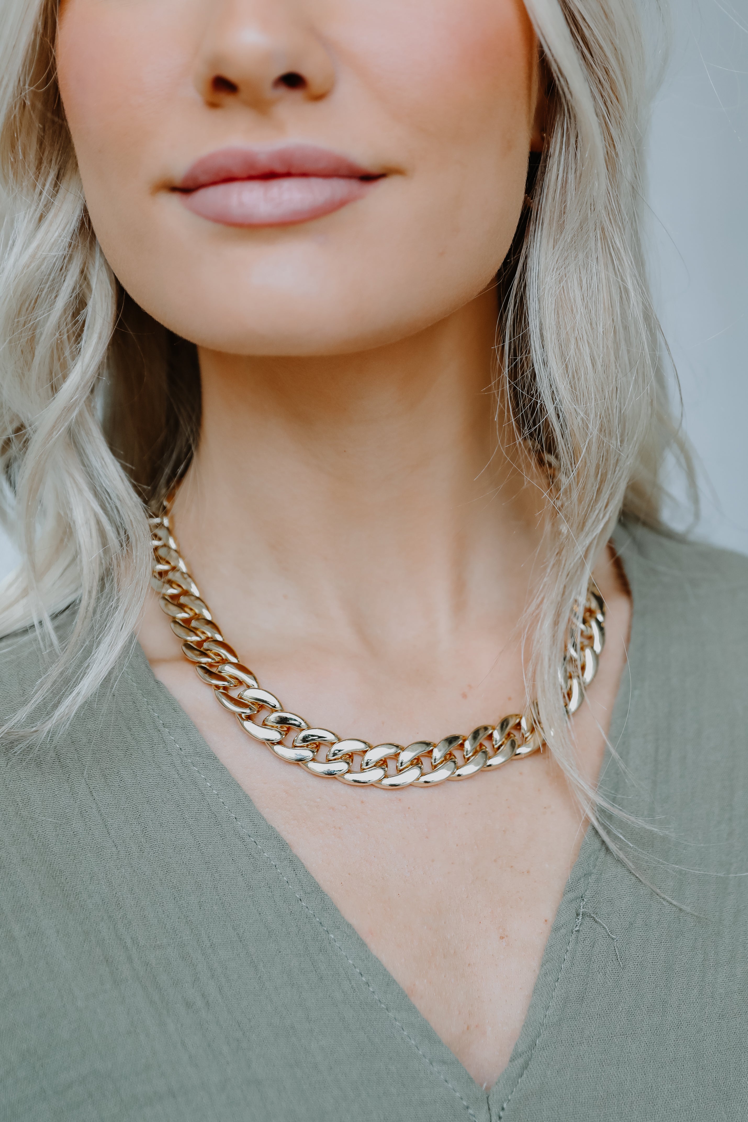 Harper Gold Chain Necklace Dress Up