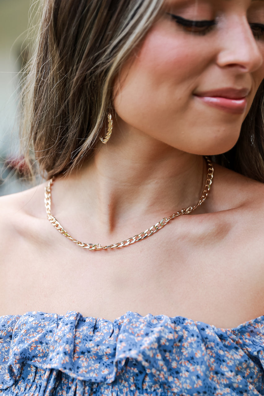 Ashton Gold Chain Necklace Dress Up