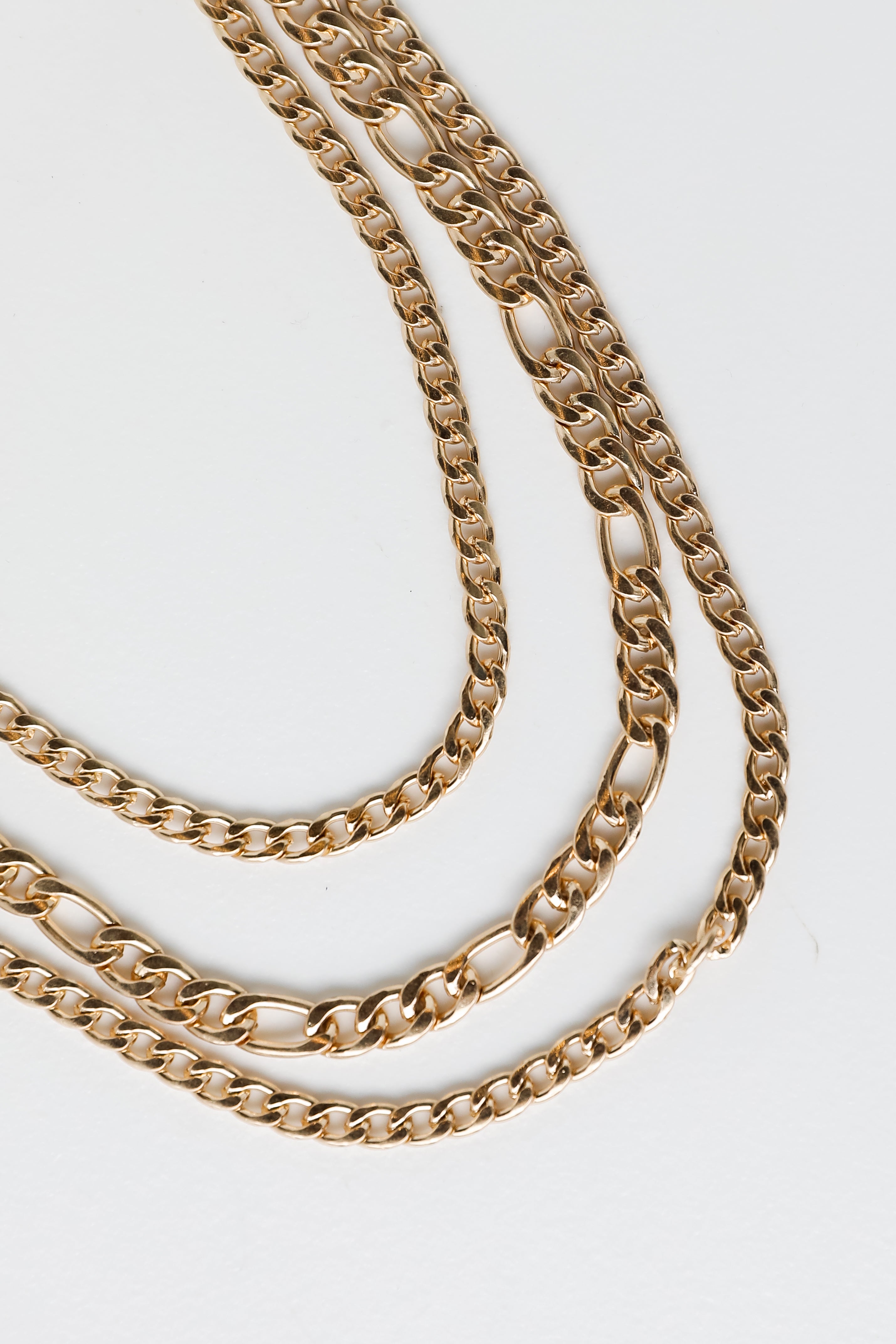 Dainty Gold Layered Chain Necklace Dress Up