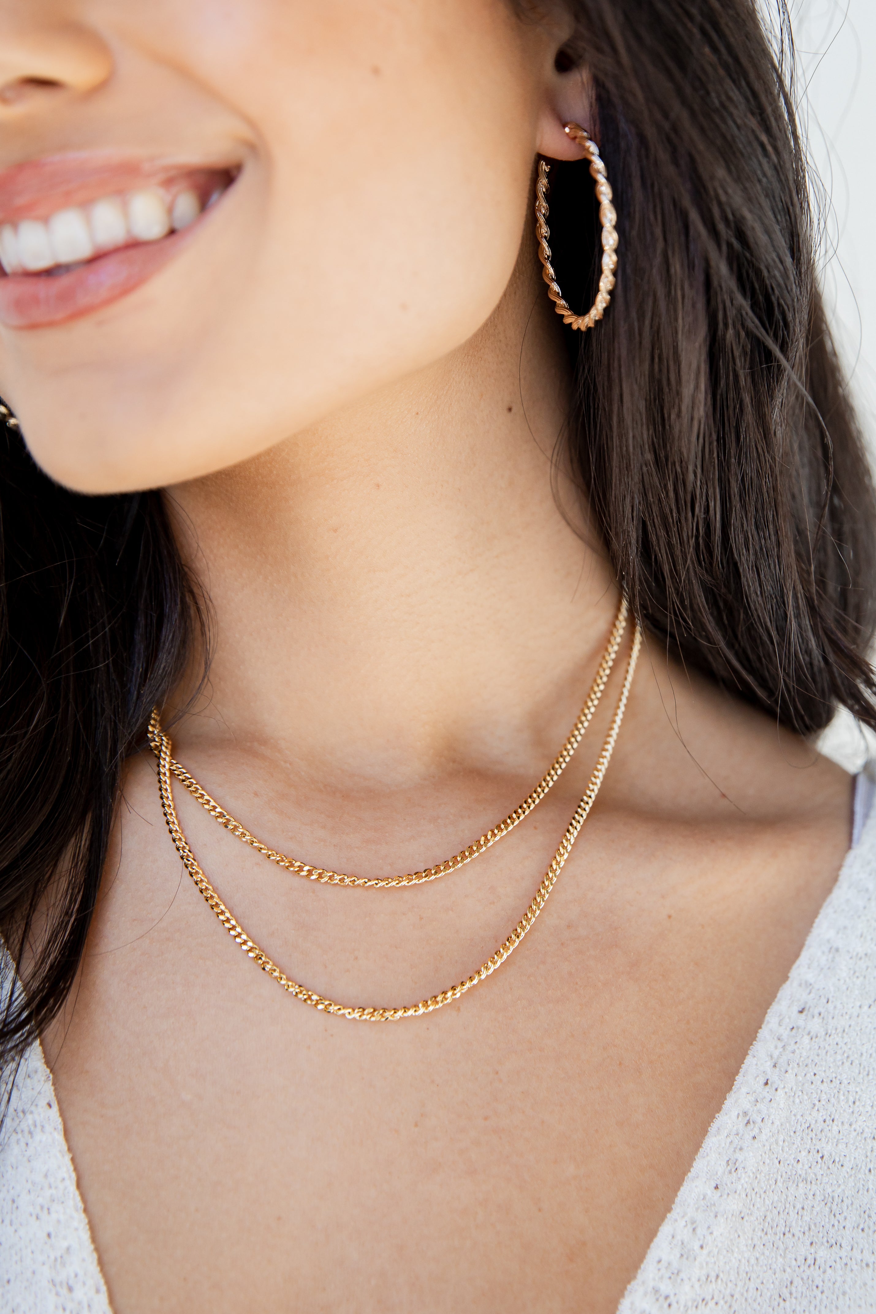 Gold Layered Chain Necklace