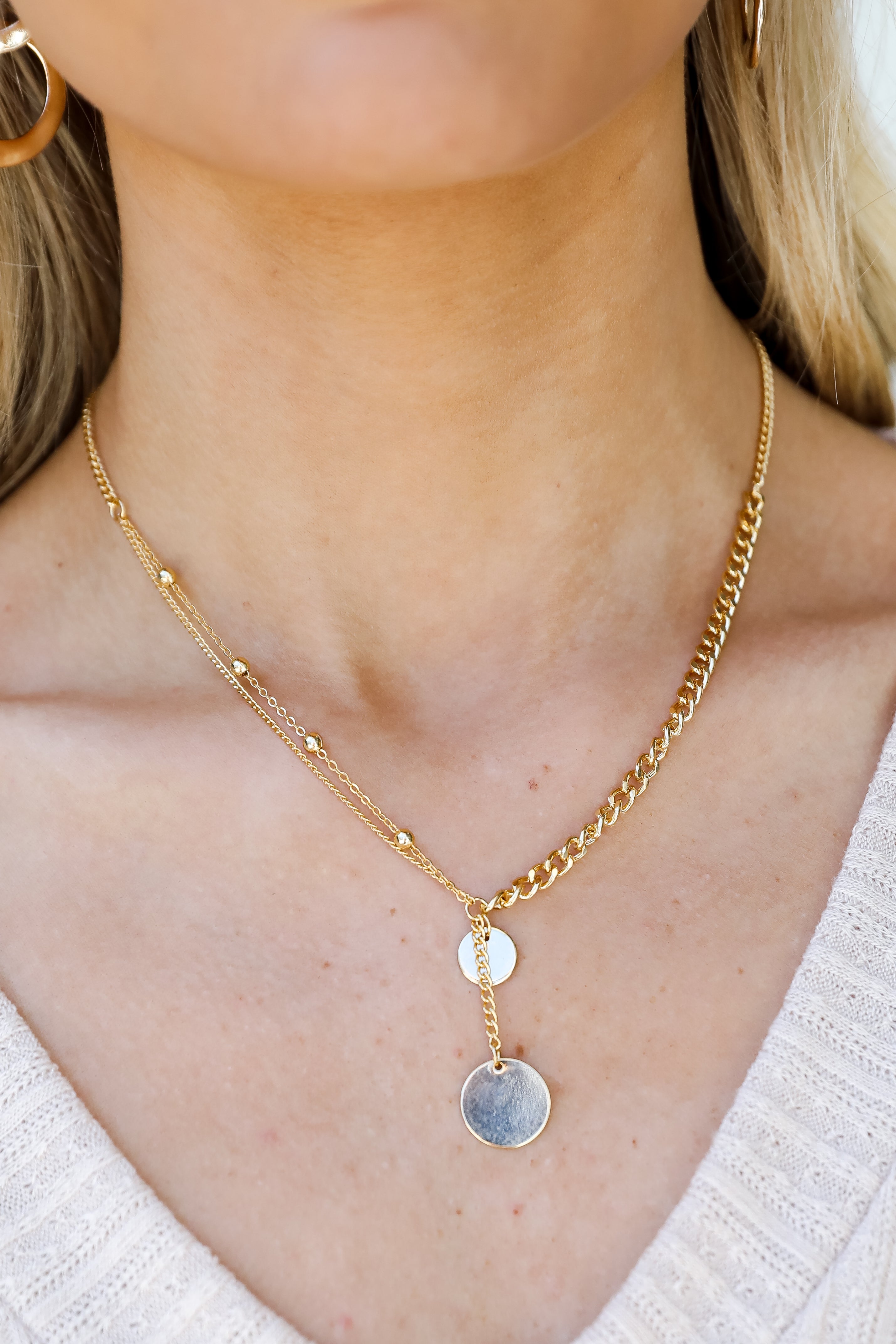Gold Chain Layered Necklace