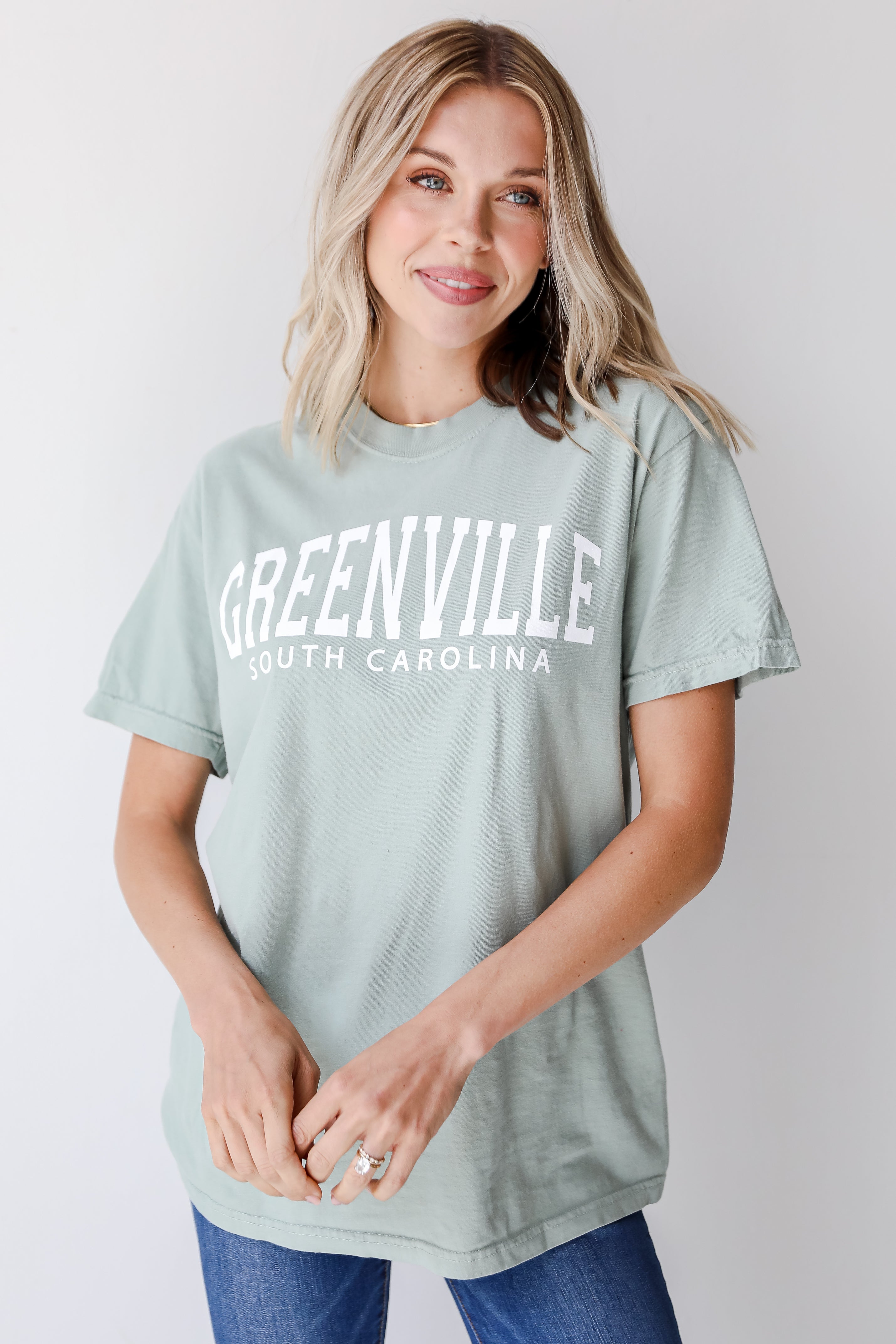 Seafoam Greenville South Carolina Tee front view