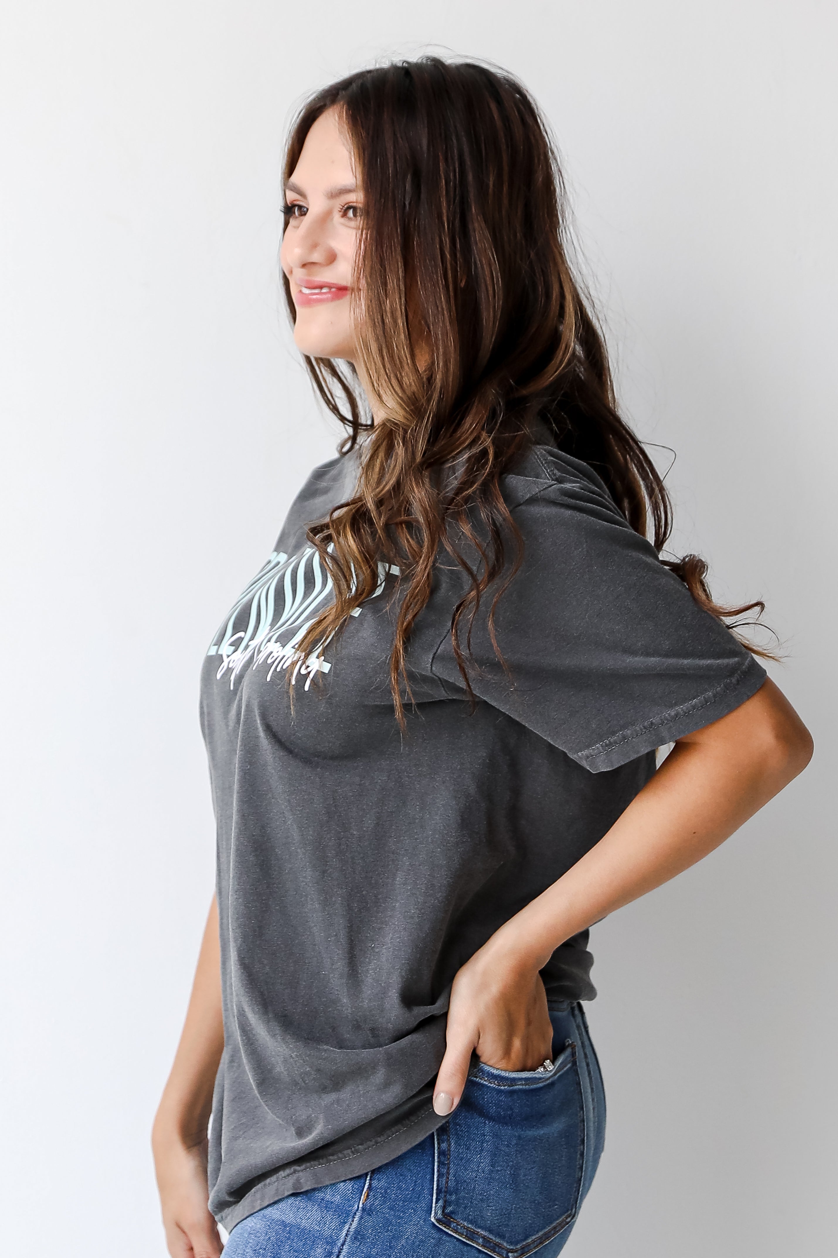 Greenville South Carolina Script Tee side view