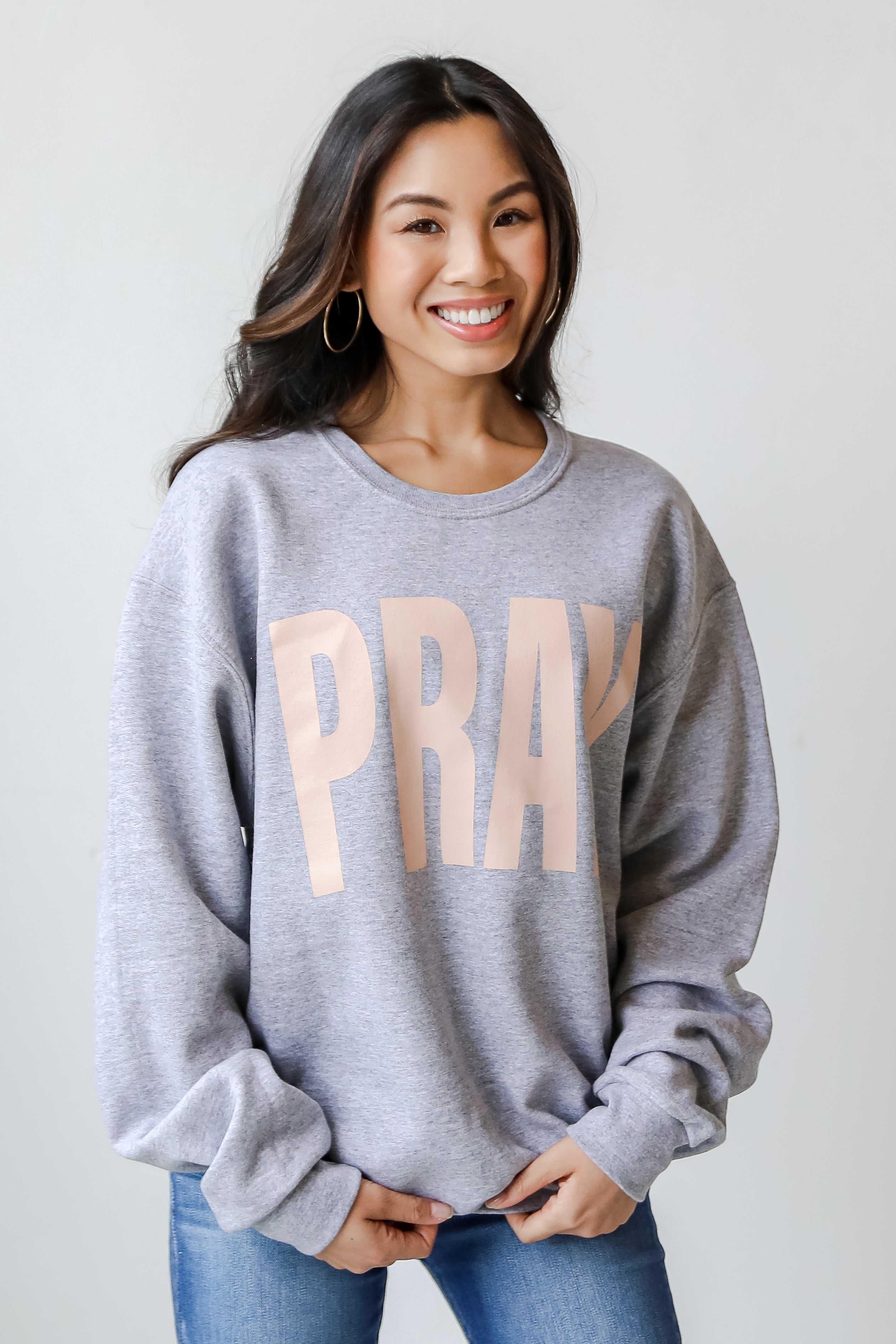 Pray Pullover on model