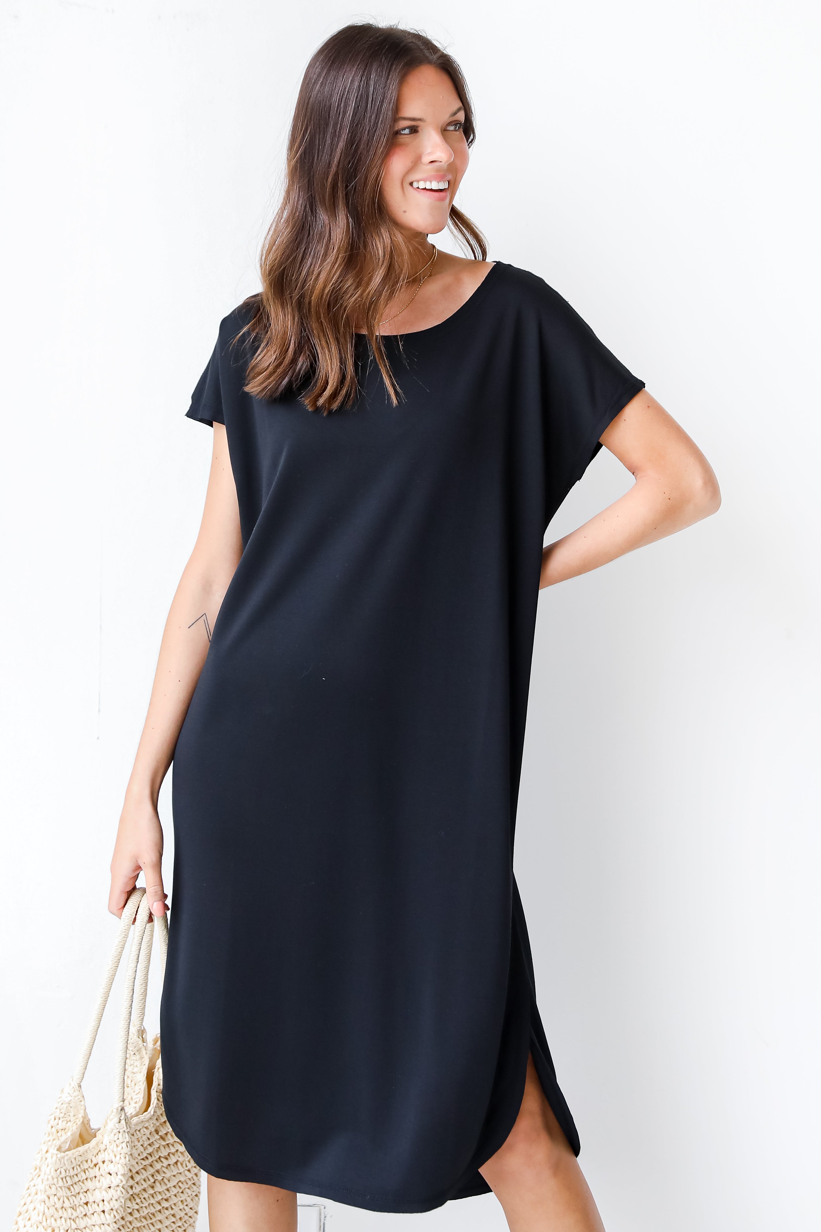 Midi Dress in black