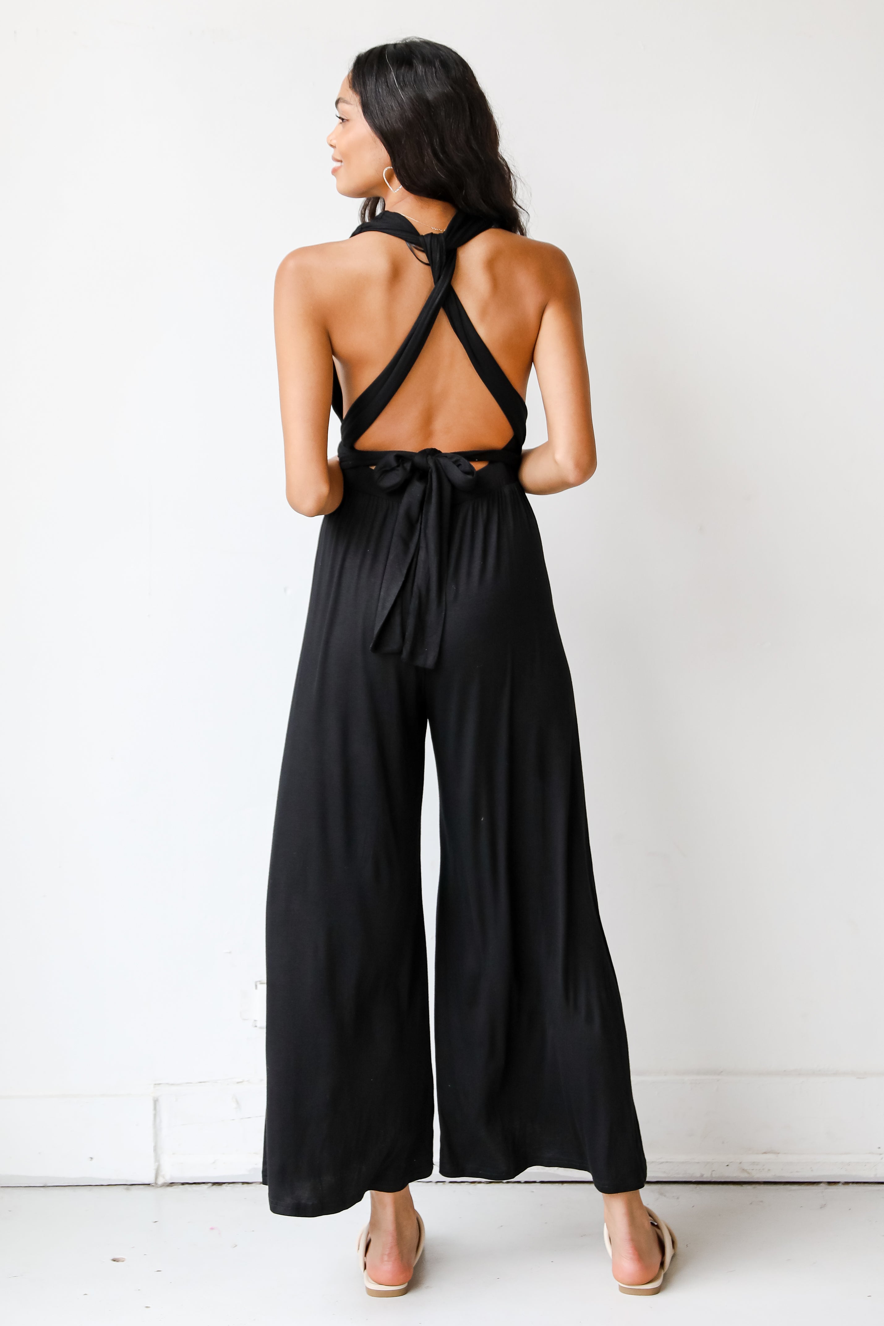 black Jumpsuit back view