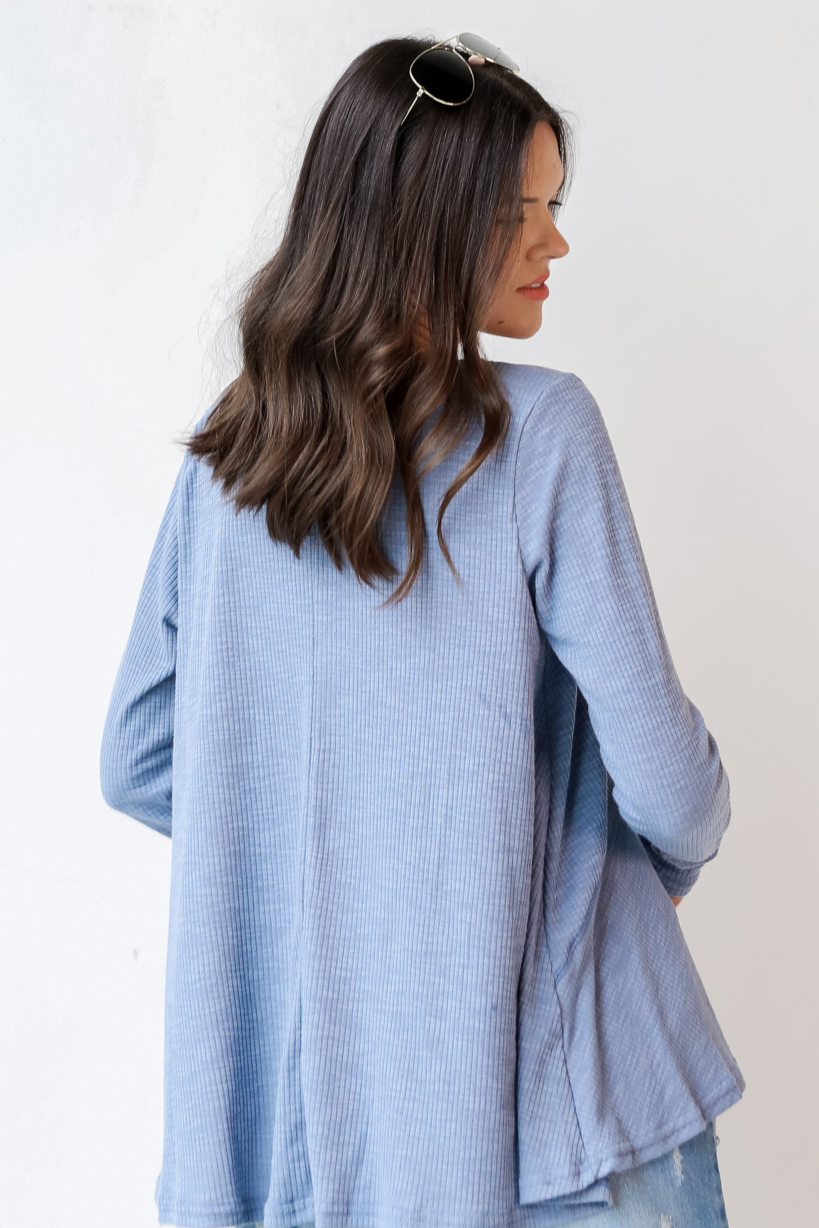 Knit Babydoll Top back view