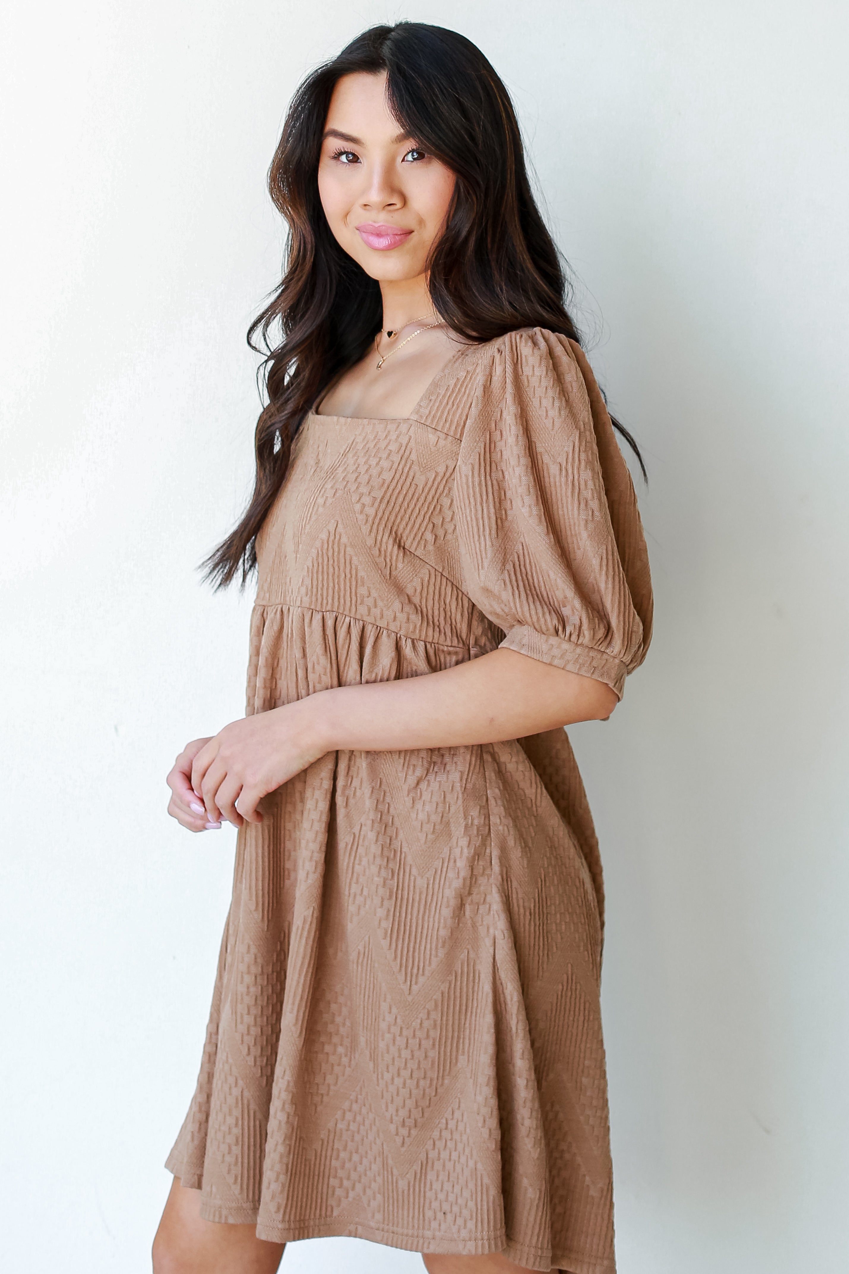 Knit Babydoll Dress side view