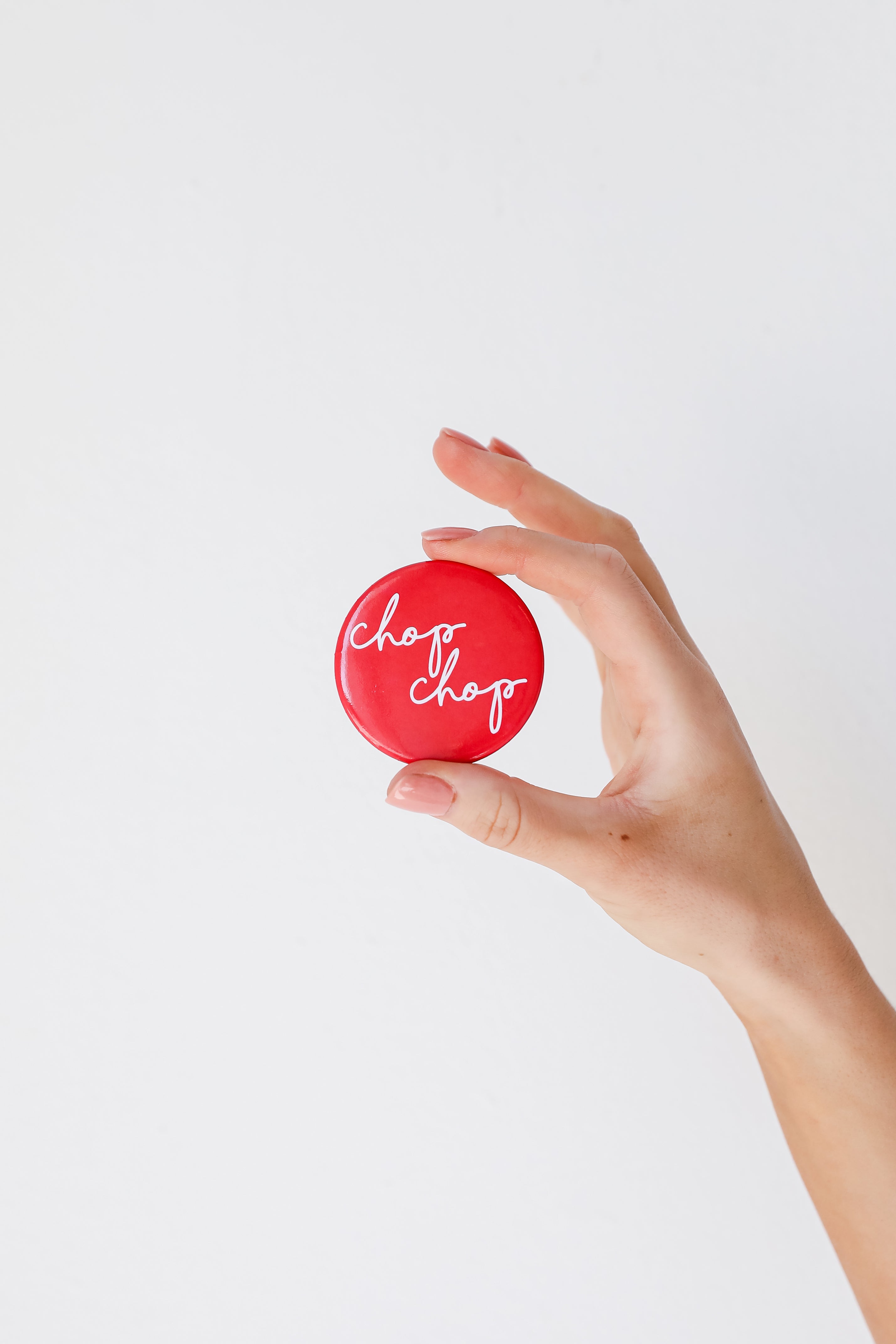 Large Chop Chop Button front view