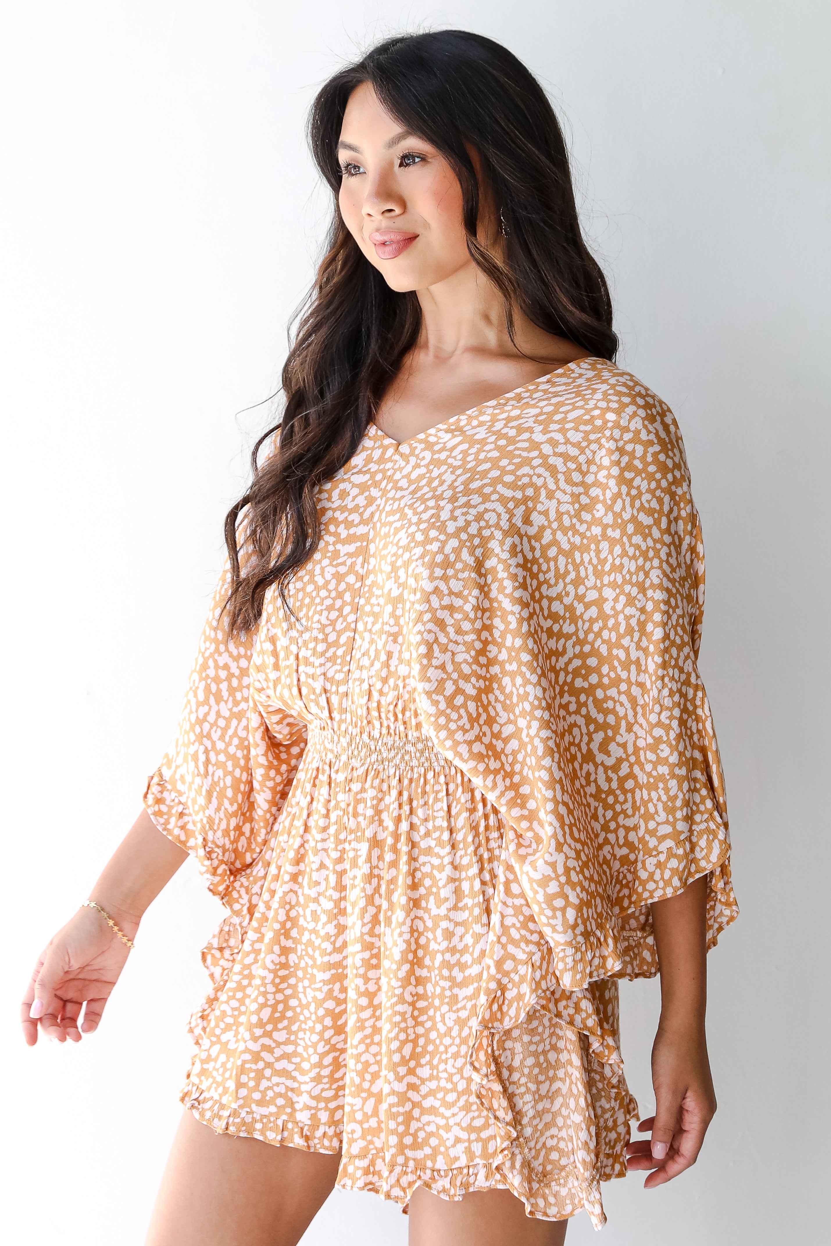 Leopard Romper side view