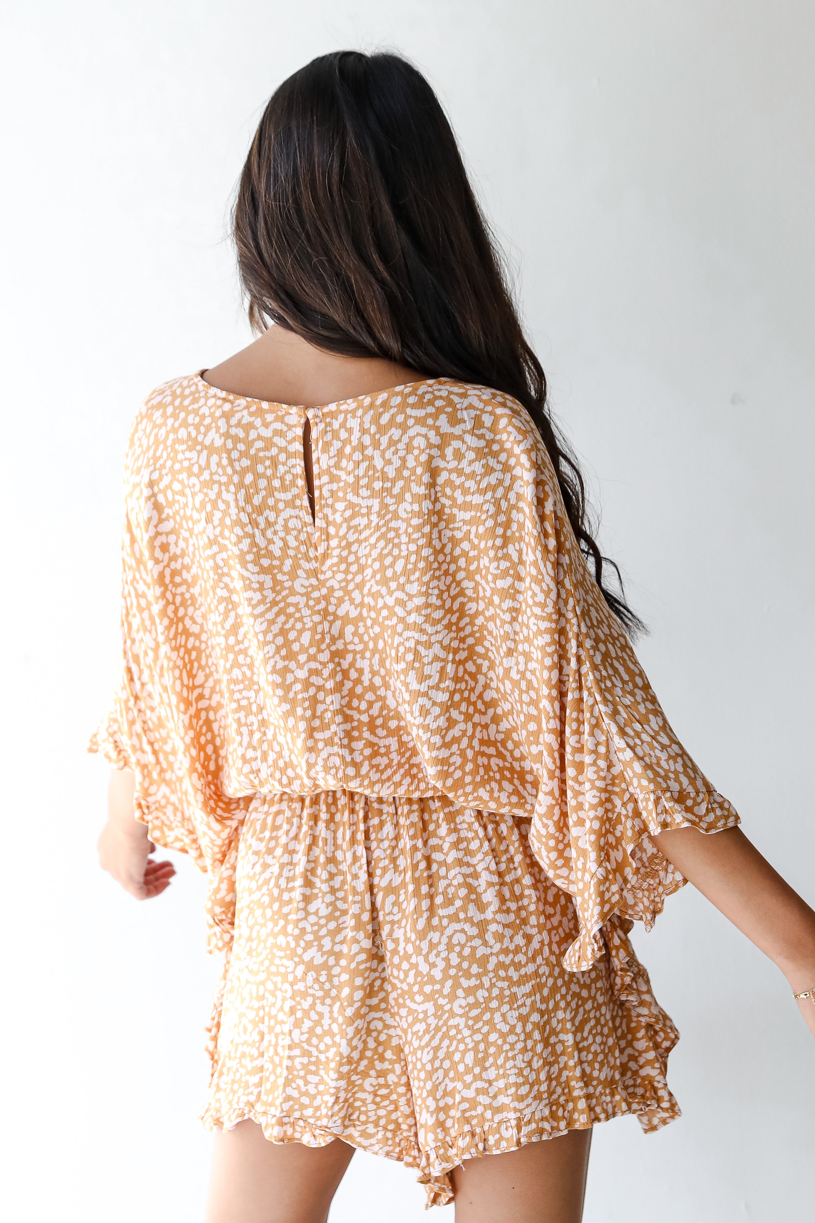 Leopard Romper back view