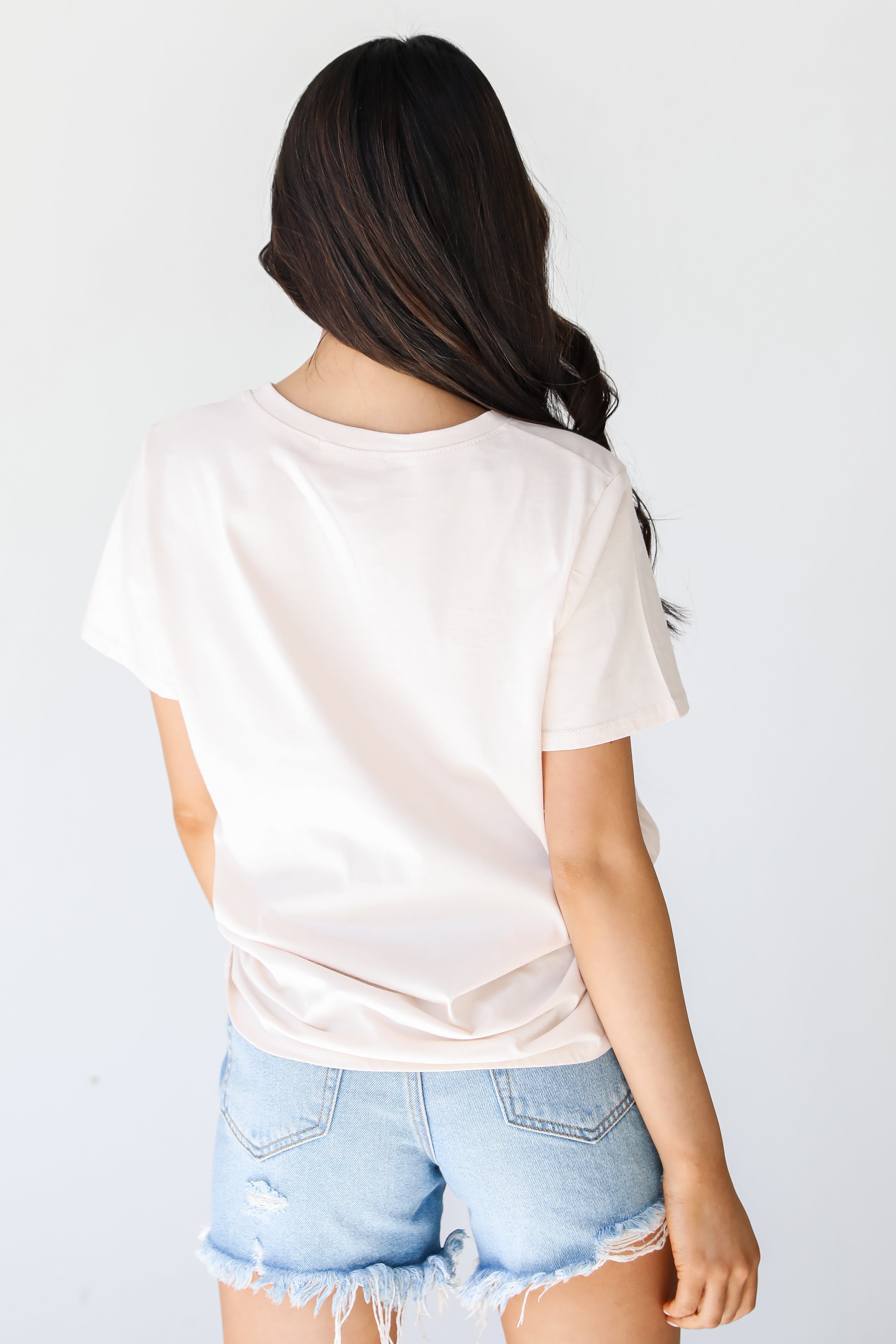 Leopard Lightning Bolt Oversized Graphic Tee back view