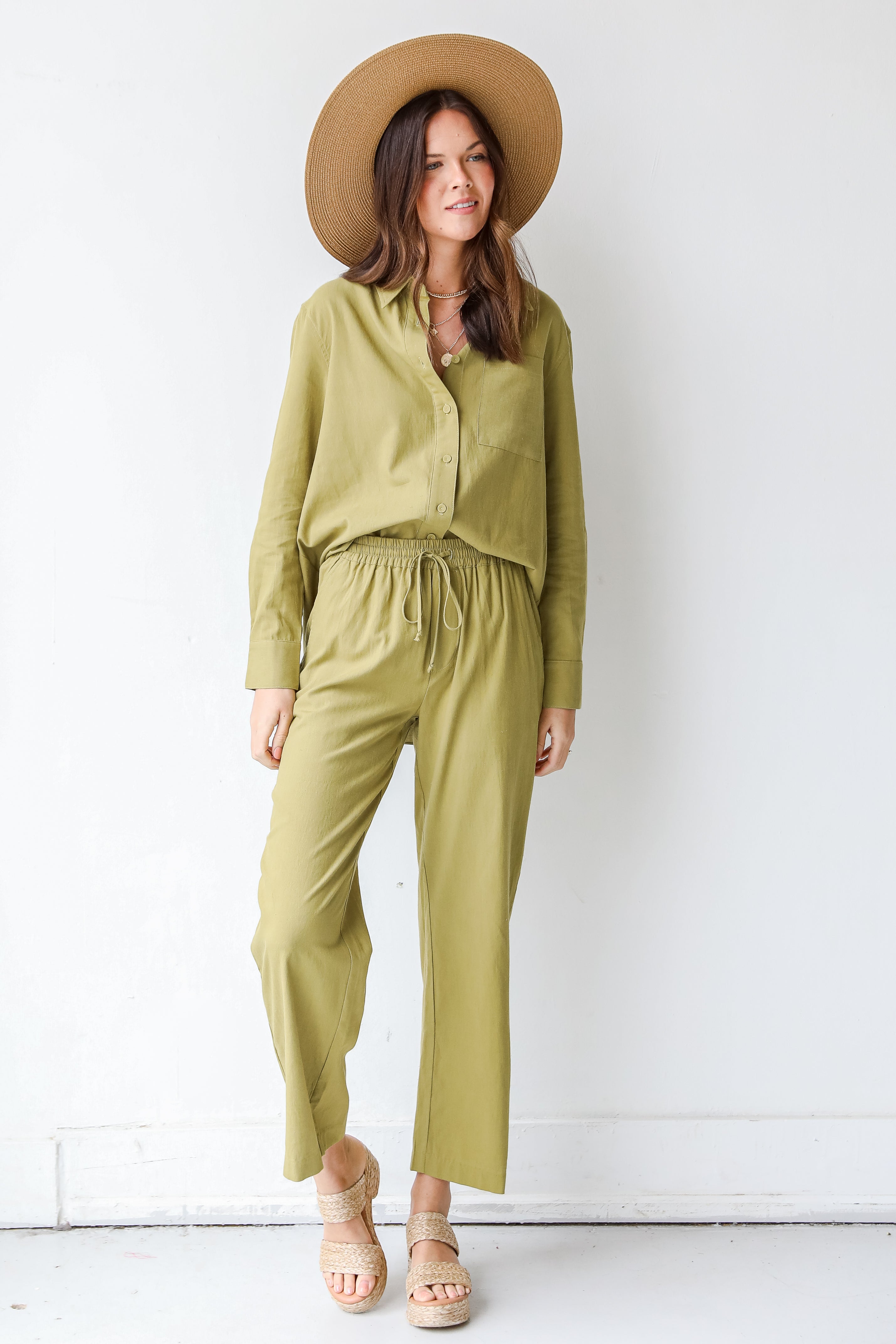 Linen Pants front view