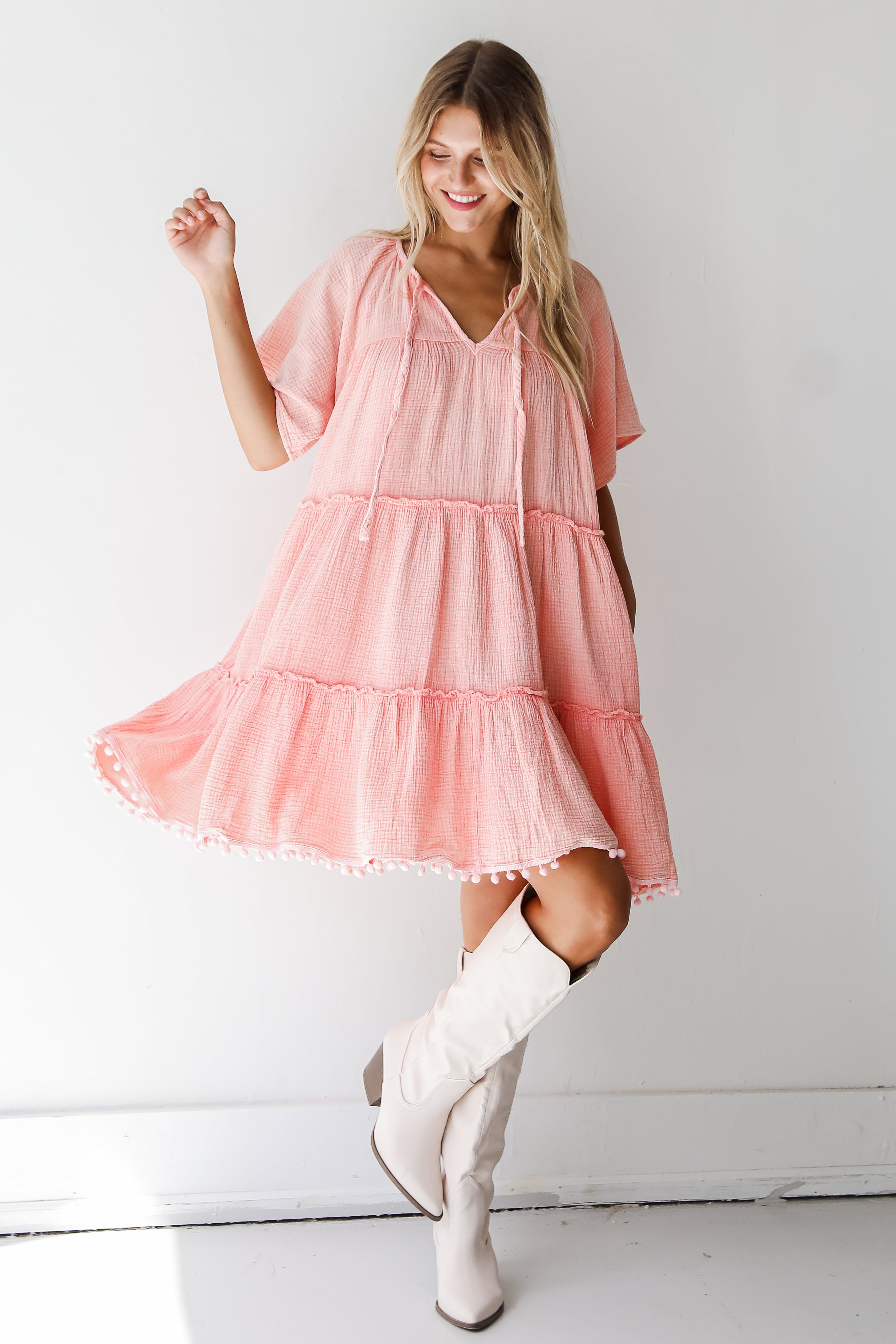 FINAL SALE - Total Cutie Linen Mini Dress