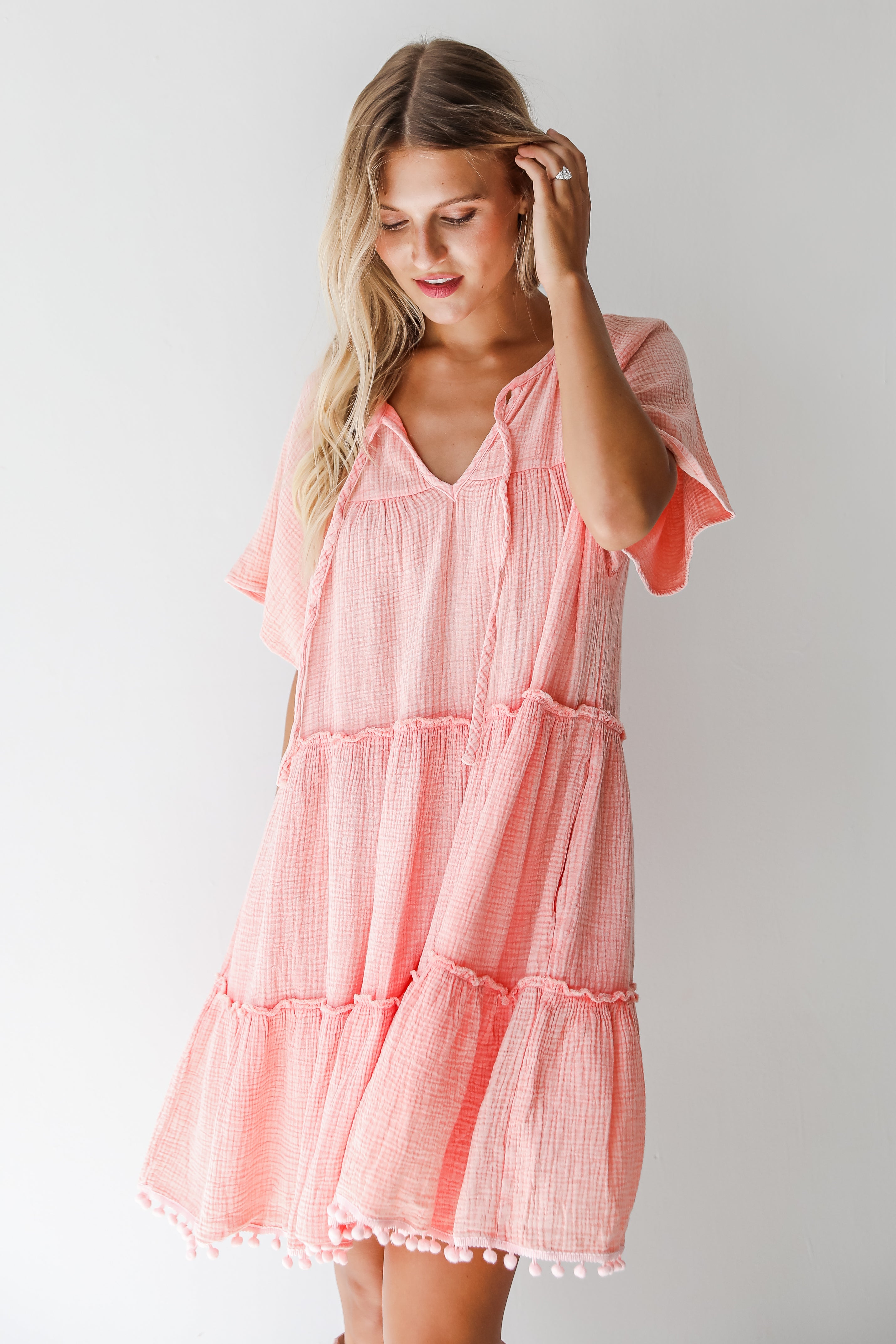 FINAL SALE - Total Cutie Linen Mini Dress