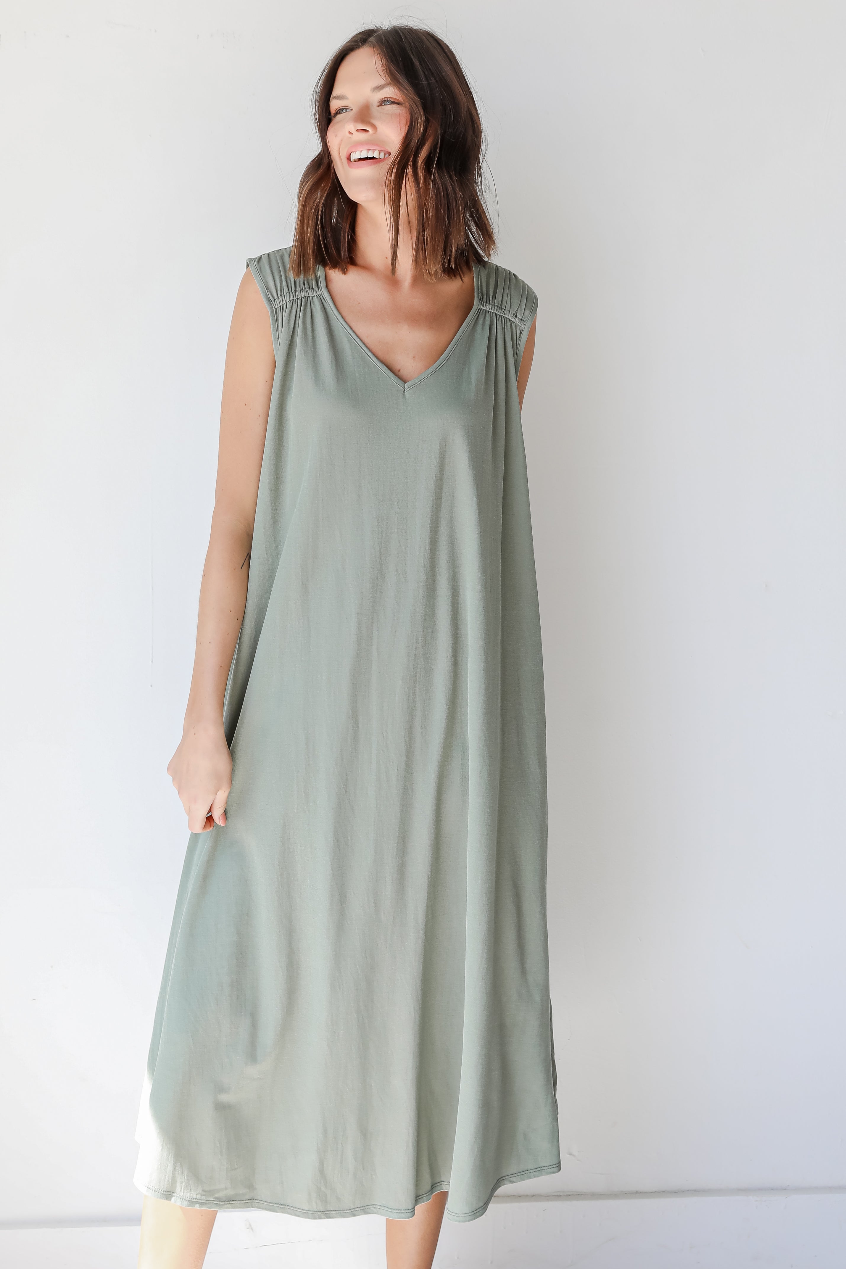 Maxi Dress in sage