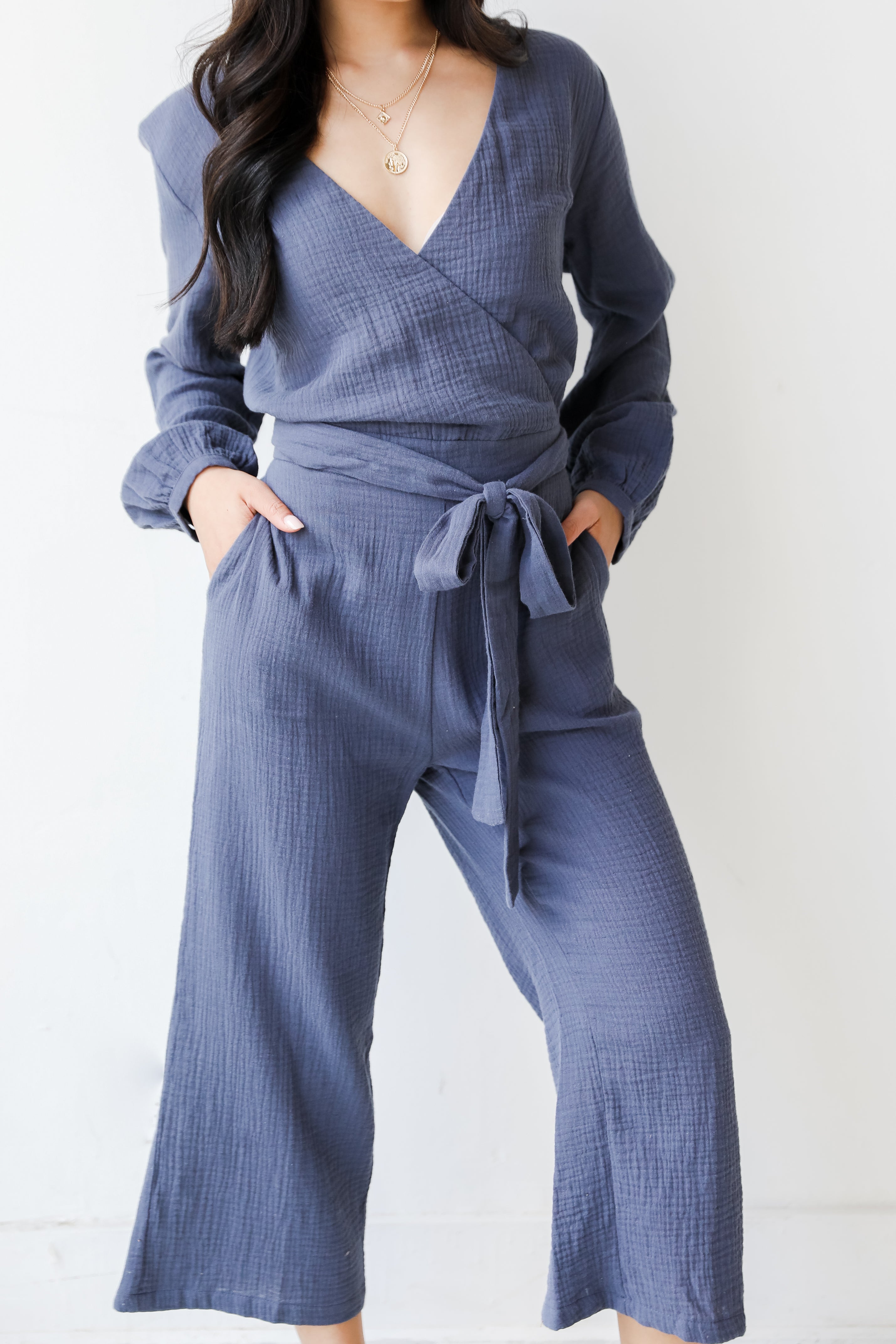 Linen Jumpsuit front view