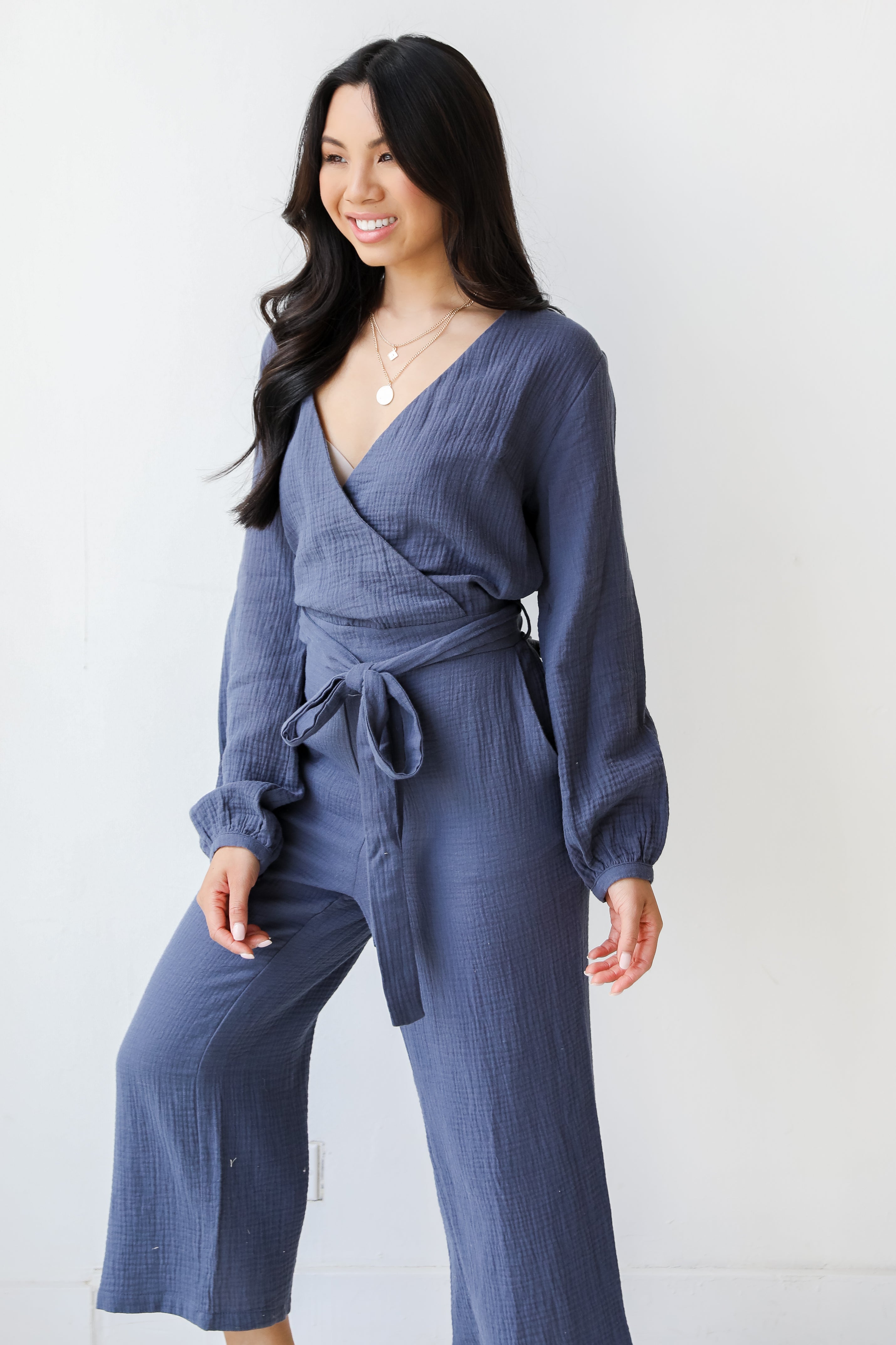Linen Jumpsuit side view