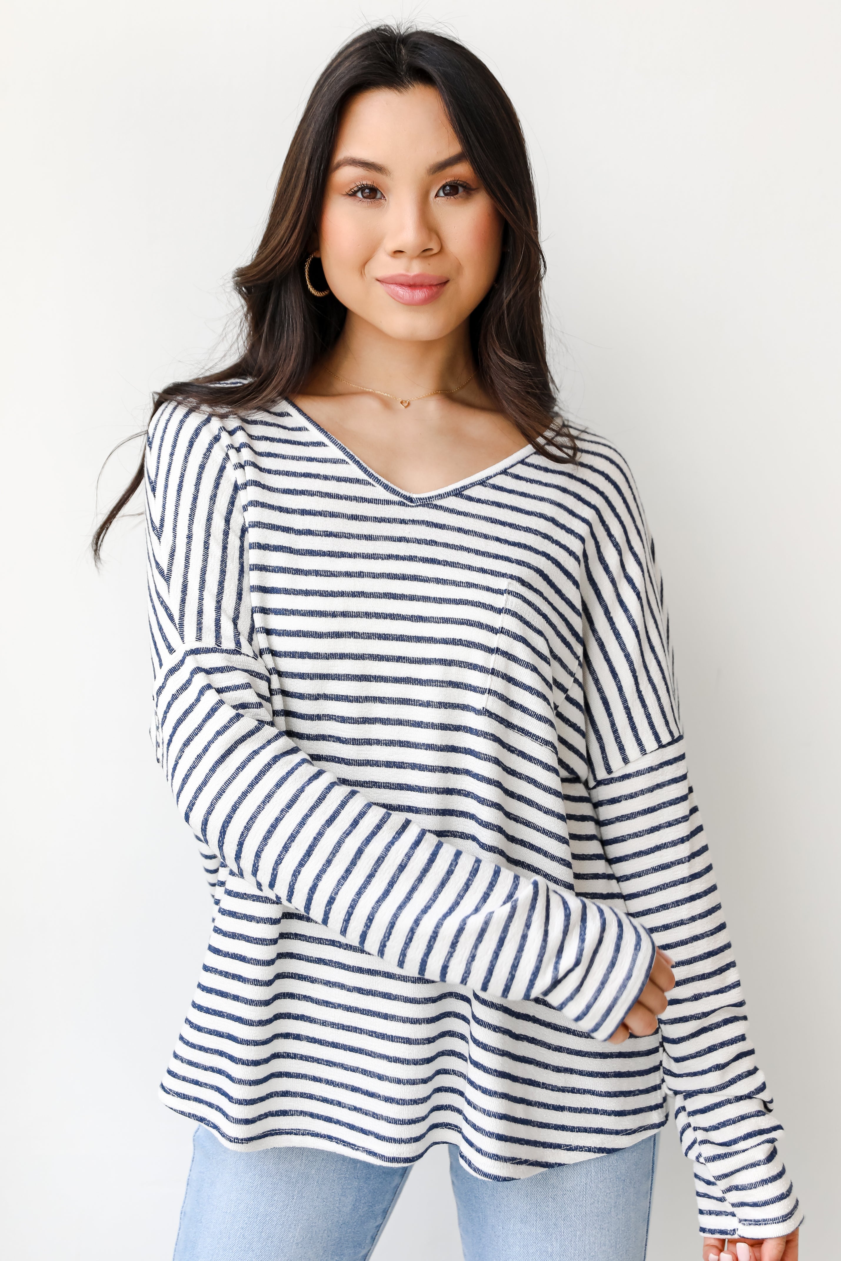 Striped Knit Top