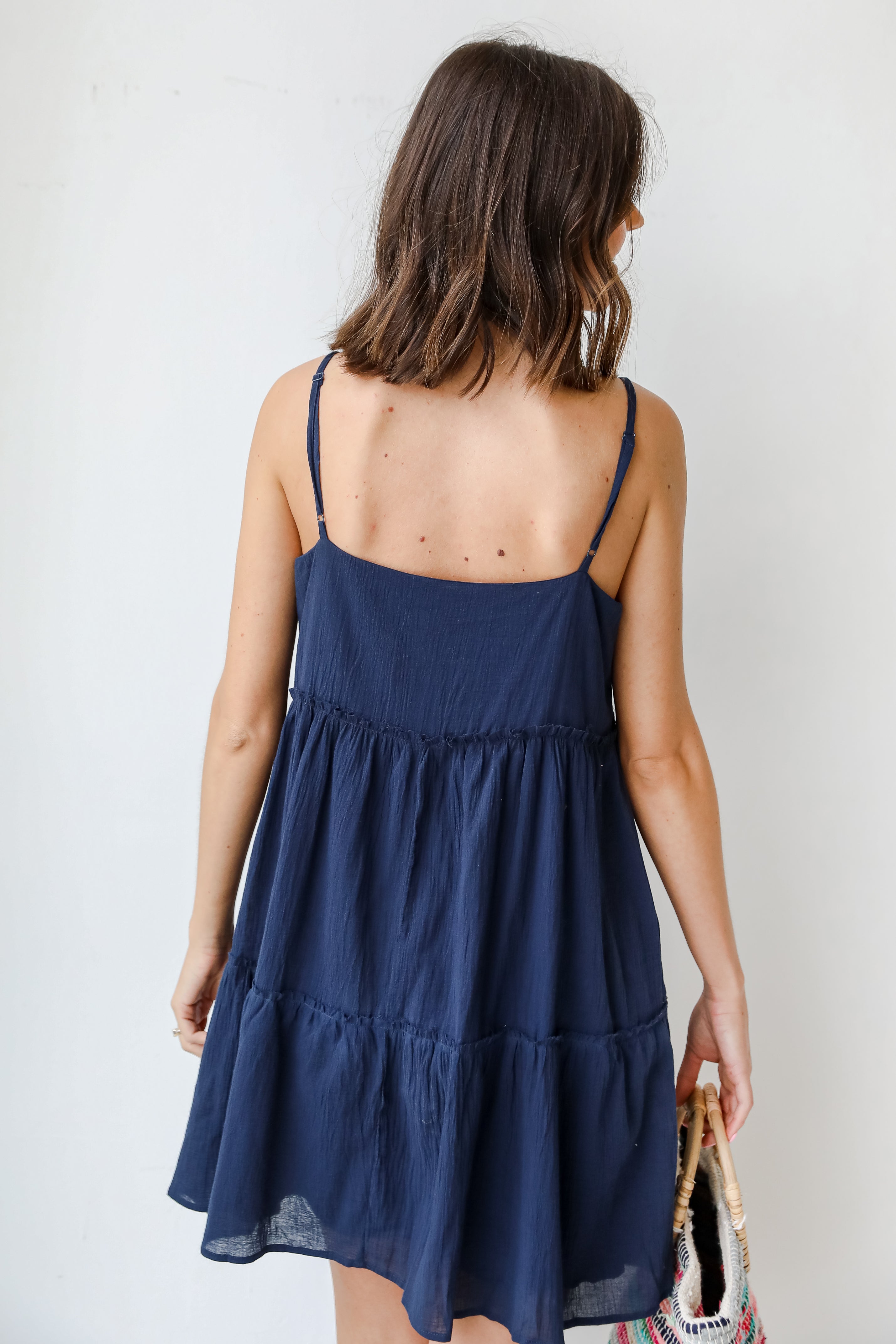 Tiered Mini Dress back view